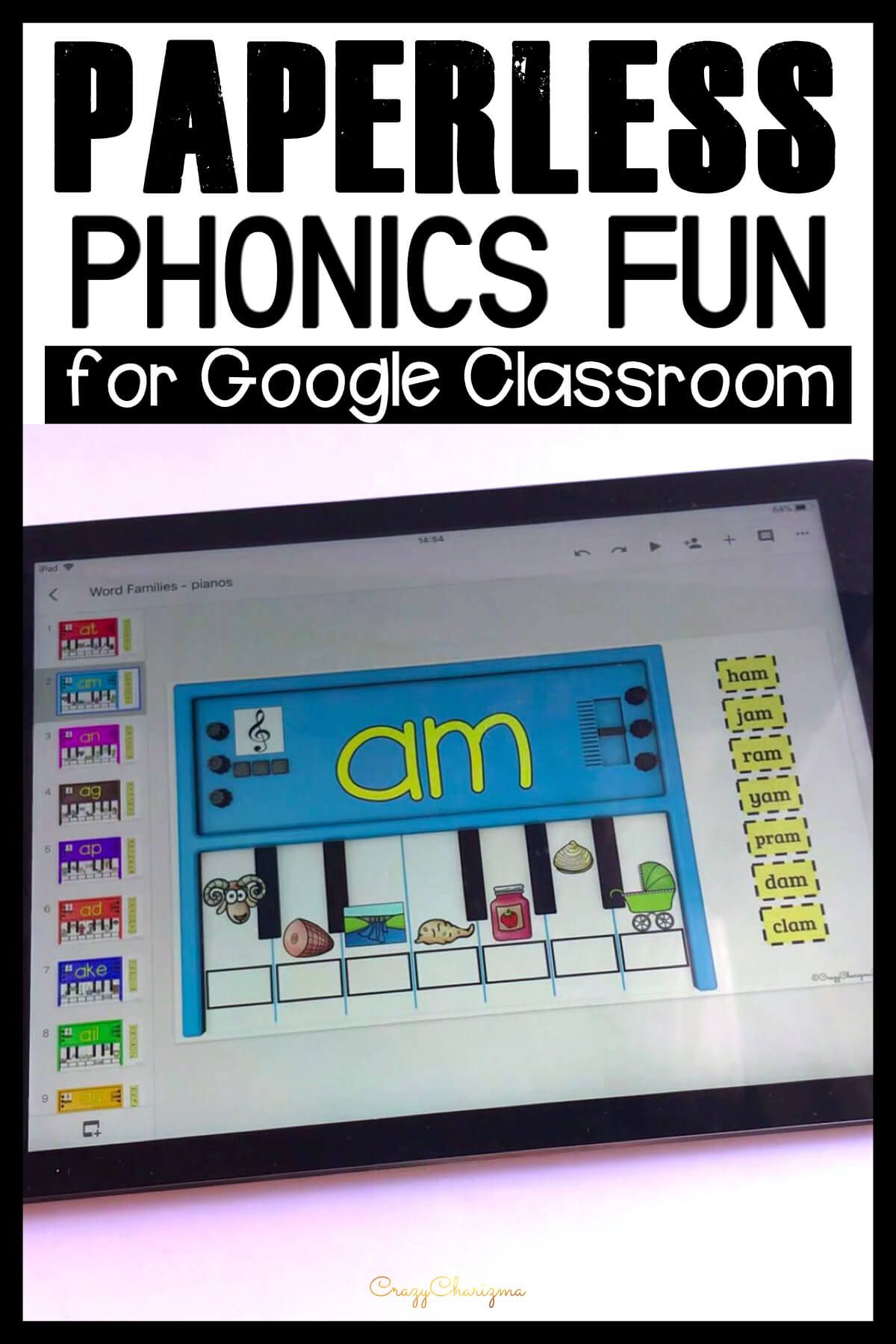 Google Classroom Activities for Kindergarten: Looking for Word Work activities? Need to practice sight words, word families and phonics? Use these reading activities for Google Classroom™. Perfect for guided reading groups, literacy centers and 1:1 work.