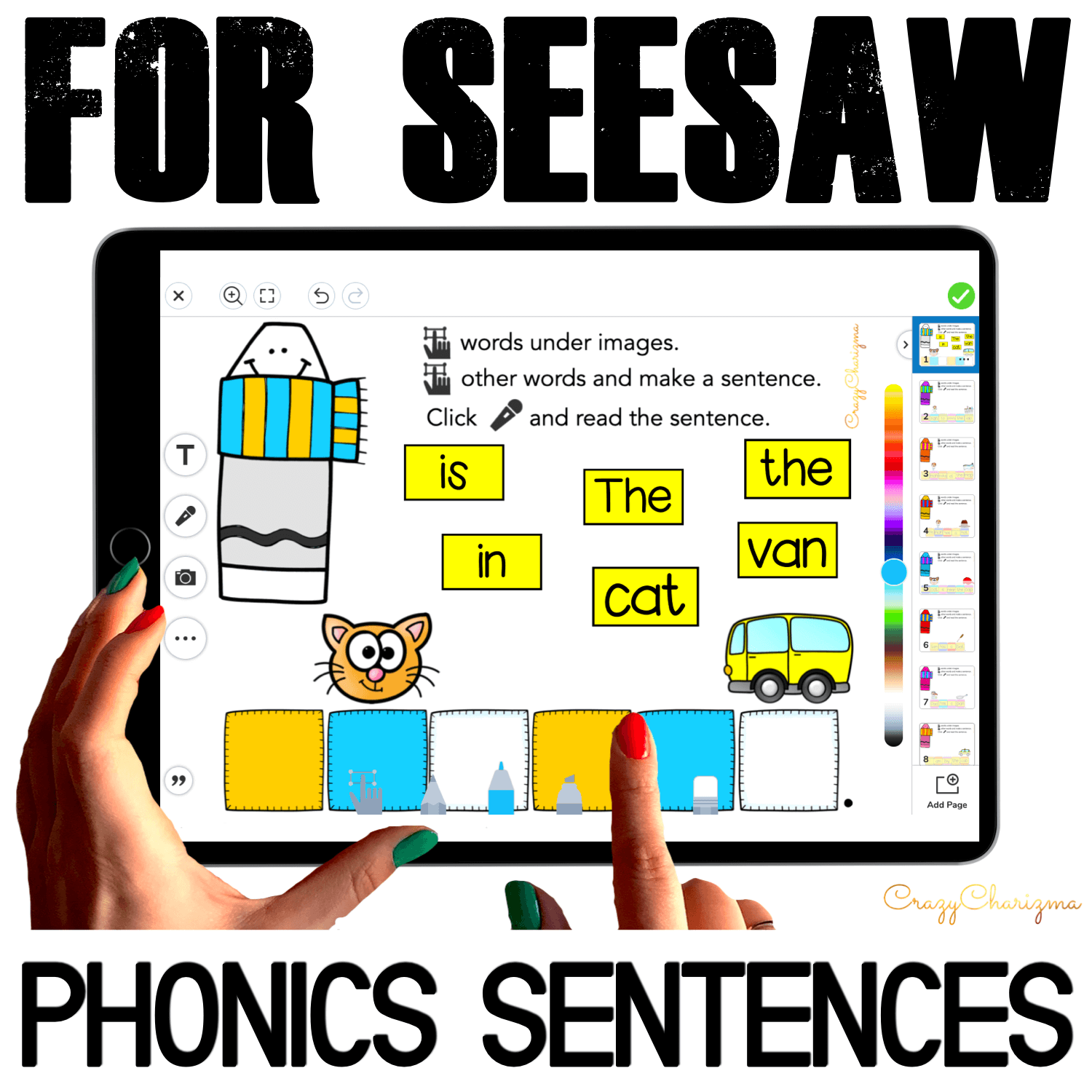 Seesaw Activities Phonics Sentences