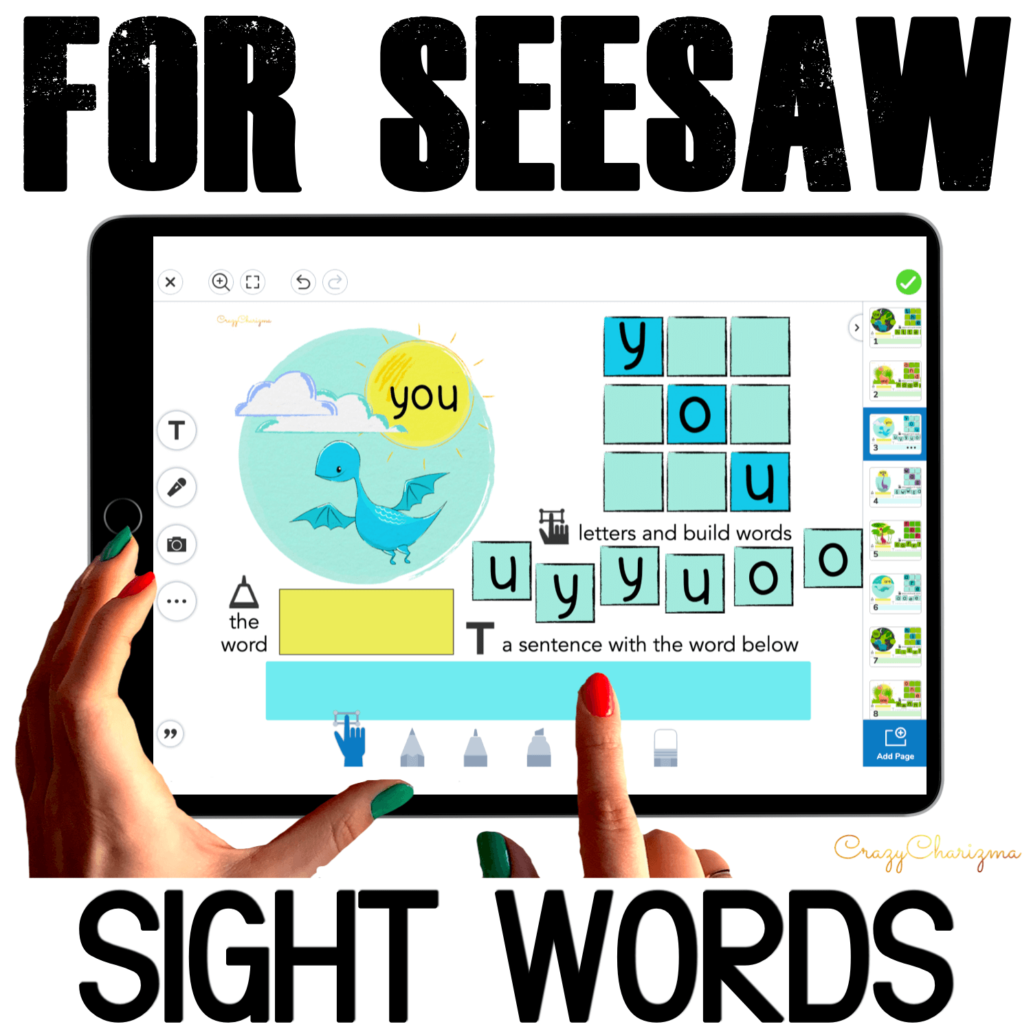 Need fun activities to use in Seesaw? Looking for engaging practice for distance learning? Try paperless sight words practice with dinos. Perfect for prek, kindergarten, first and second grade!