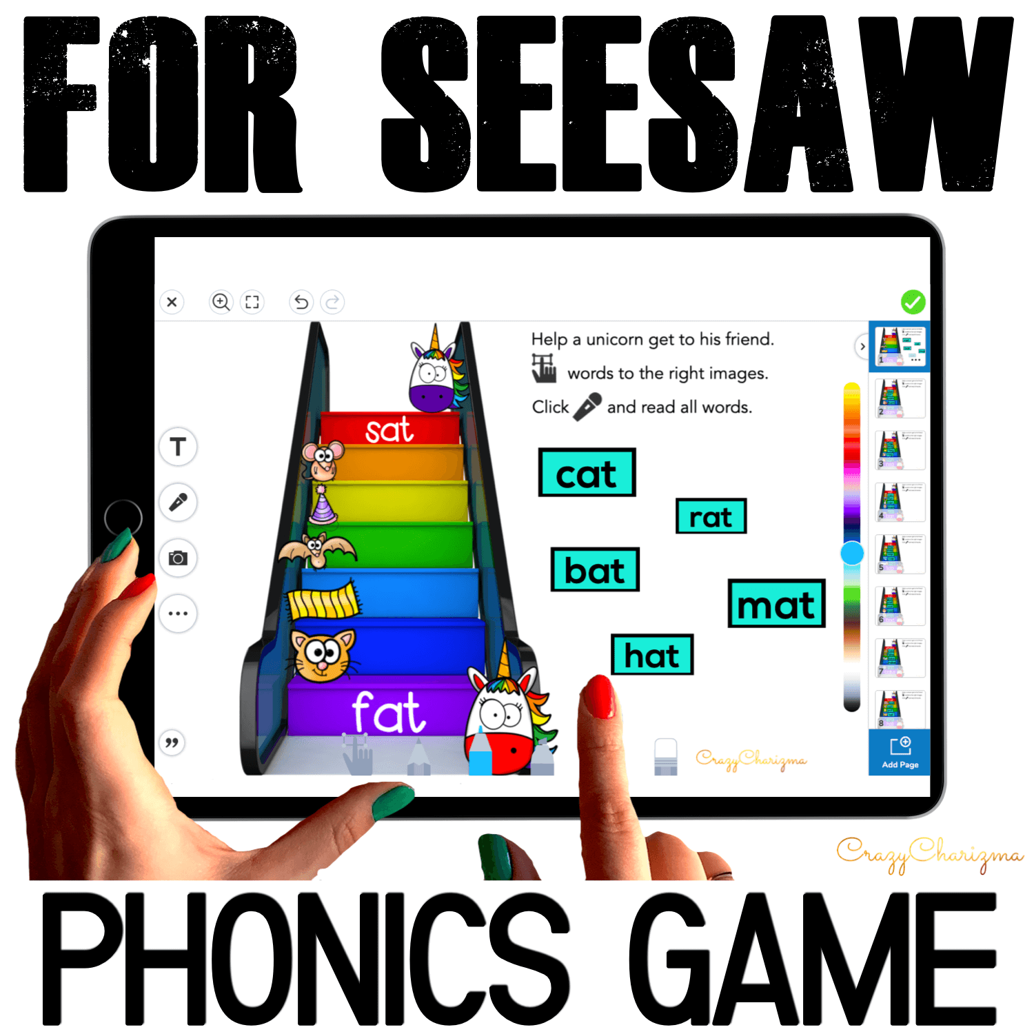 Need fun activities to use in Seesaw? Looking for engaging practice for distance learning? Try paperless phonics practice with escalators. Perfect for prek, kindergarten, first and second grade!