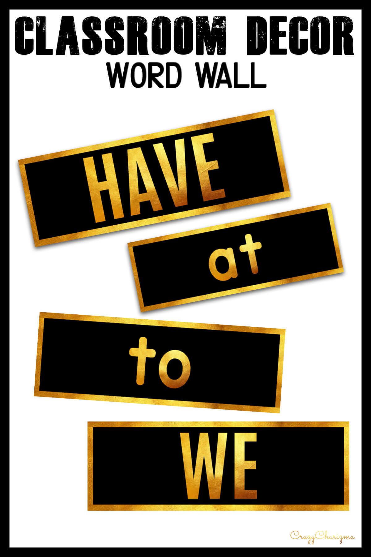 Looking for stylish decor? Love black and gold? This huge decor set is what you need and will love! There are over 200+ pages of printables. Find inside classroom jobs labels, name tags, alphabet posters, numbers posters, centers signs, table signs, hall passes, schedule, calendar elements.