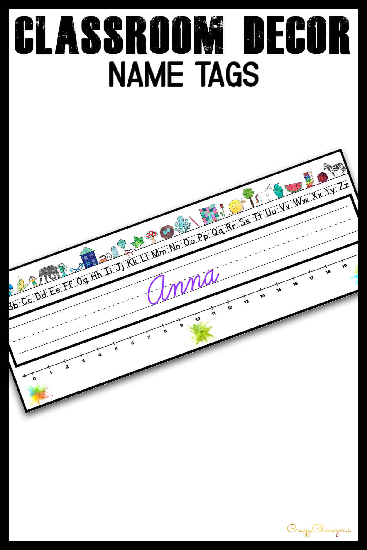 Decorate your classroom this year with this stylish SPLASH decor set. There are over 300+ pages of printables. Find inside classroom jobs labels, name tags, alphabet posters, numbers posters, centers signs, table signs, hall passes, schedule, calendar elements and various editable templates to make your own pieces.