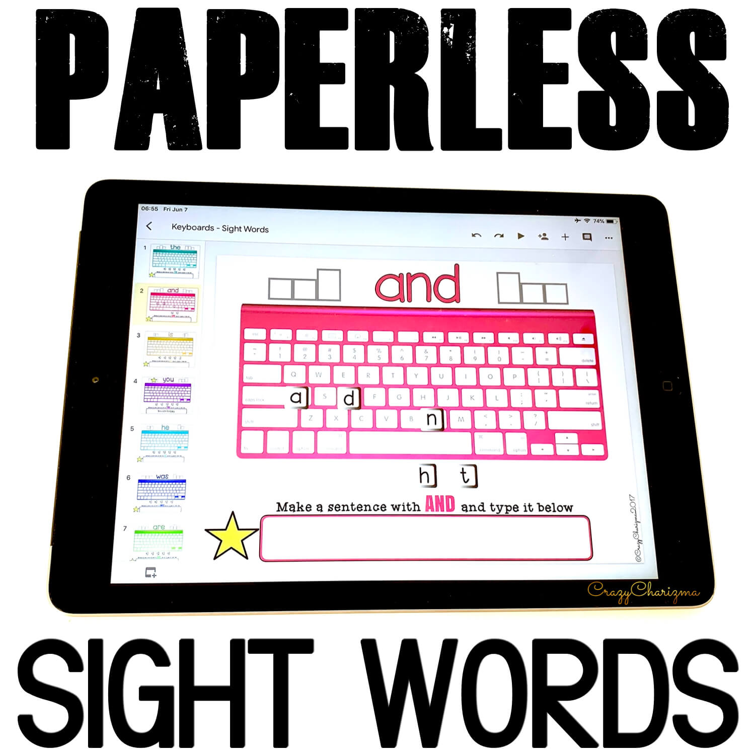 Grab paperless resources to practice sight words in a fun way. Let kids get engaged with word work and play with high-frequency words. They will love typing words, learn the keyboard, and build sentences.