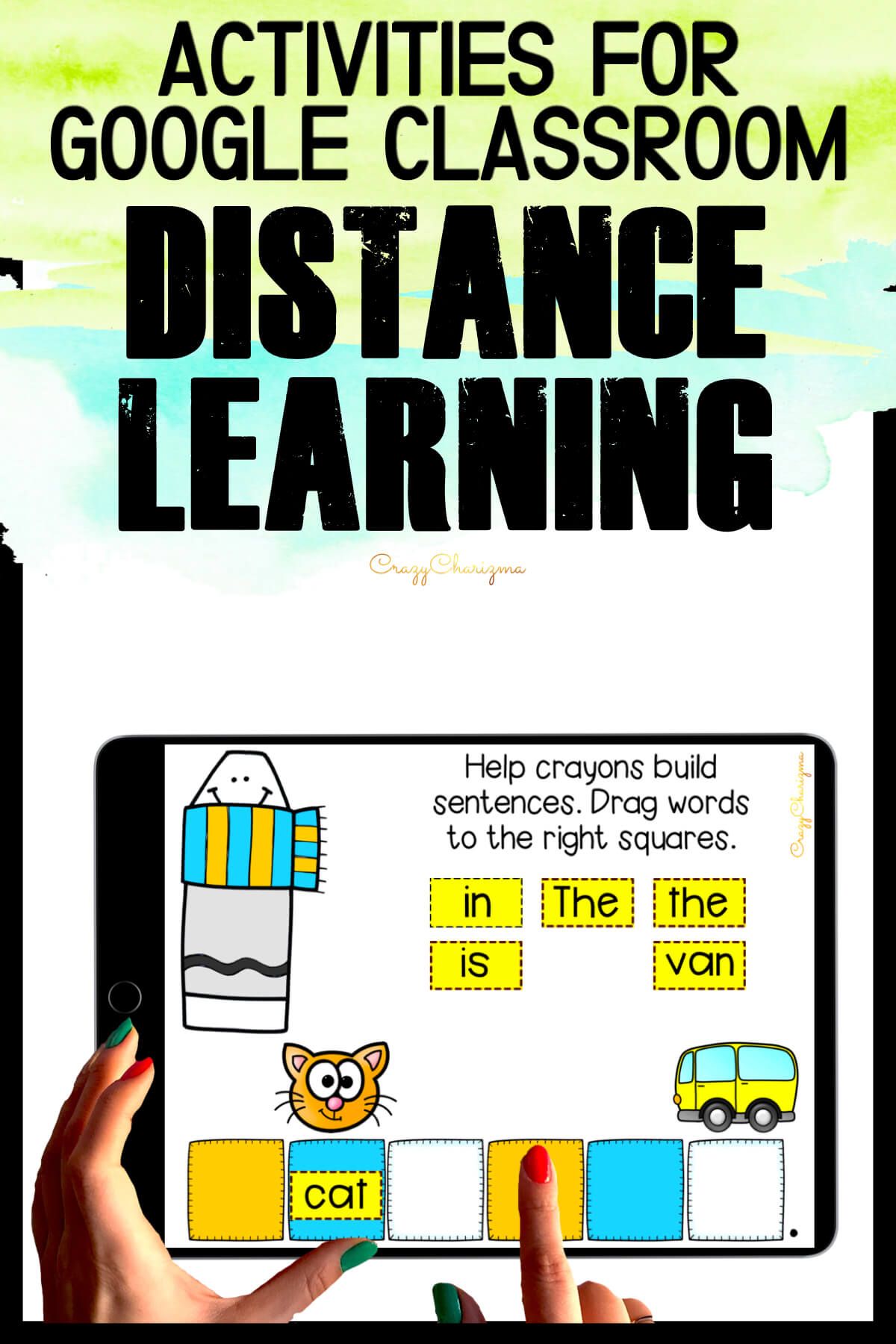 Would love to try Google Classroom in kindergarten? Practice short A, E, I, O, U words while building and reading sentences. Have fun with interactivity!