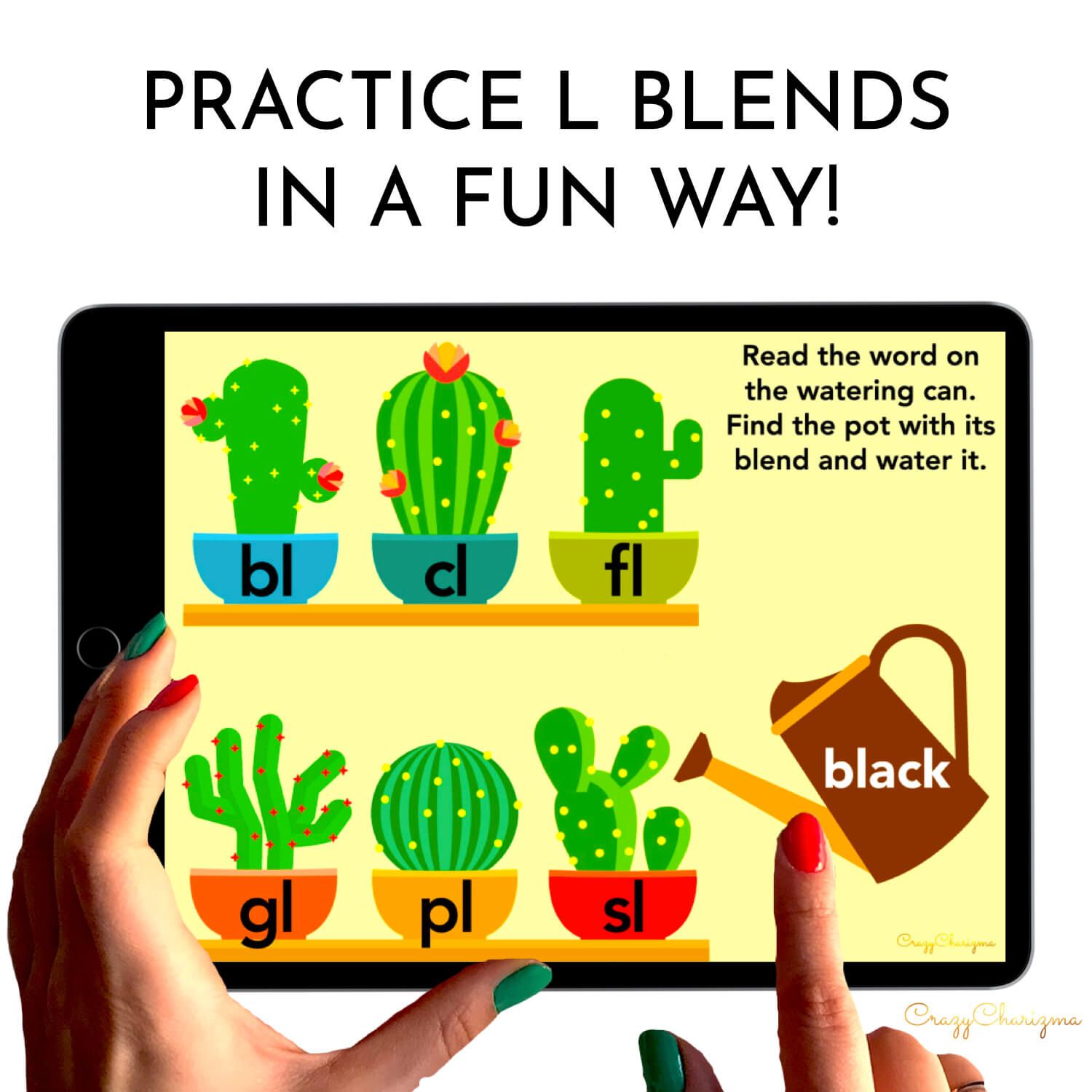 Need to practice beginning L BLENDS in a fun way? Check out these interactive slides for Google Classroom. Kids will read words on the watering can and "water" the correct pot (depending on the blend).