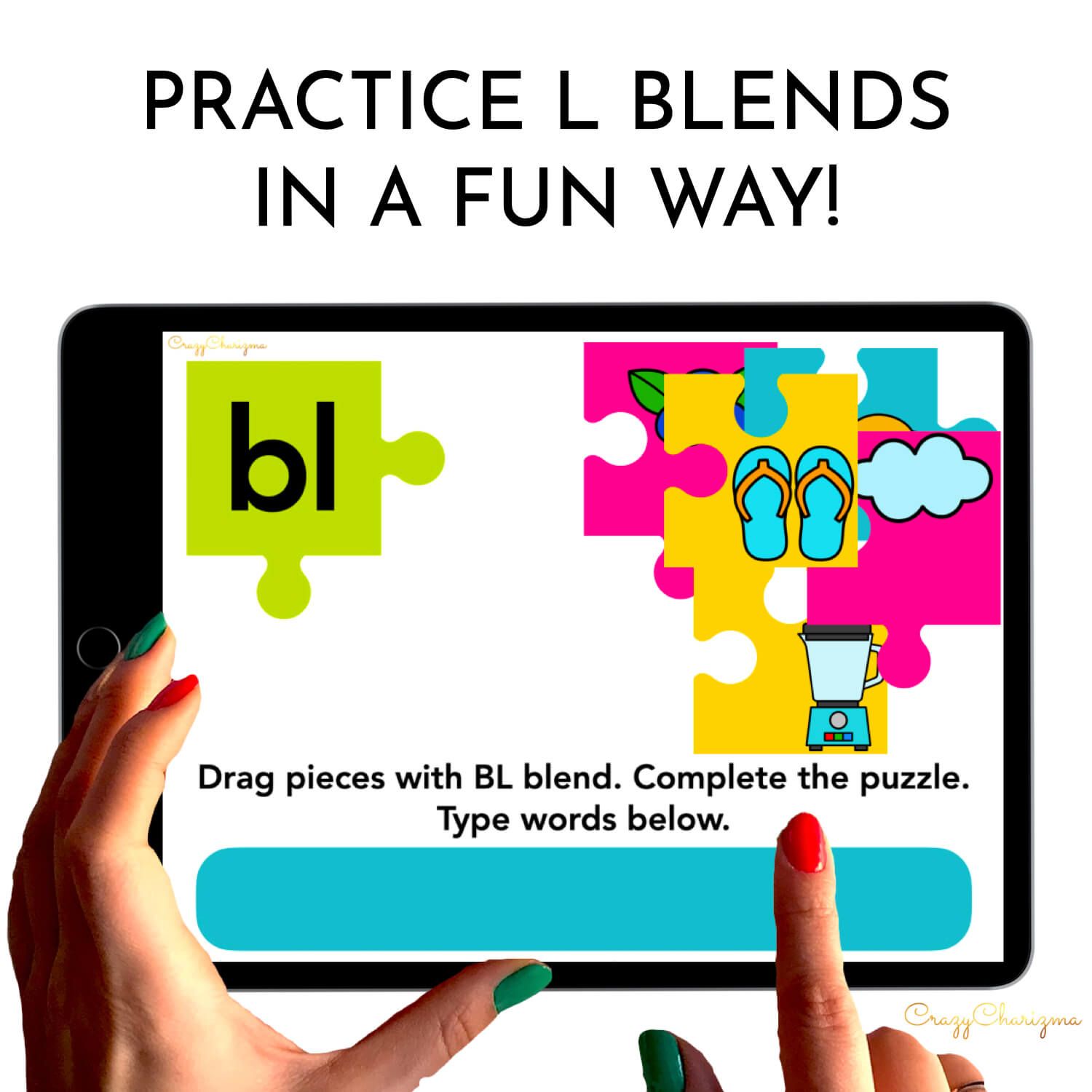 Need to practice beginning L BLENDS in a fun way? Check out these interactive puzzles for Google Classroom. Kids will match pieces of puzzles (images to the blend) and type the words.