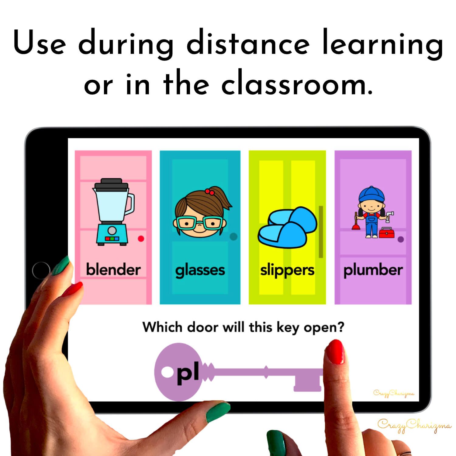 Need to practice beginning L BLENDS in a fun way? Check out these interactive slides for Google Classroom. Kids will read words on doors (images will help too) and drag the key with the blend to open the correct door.