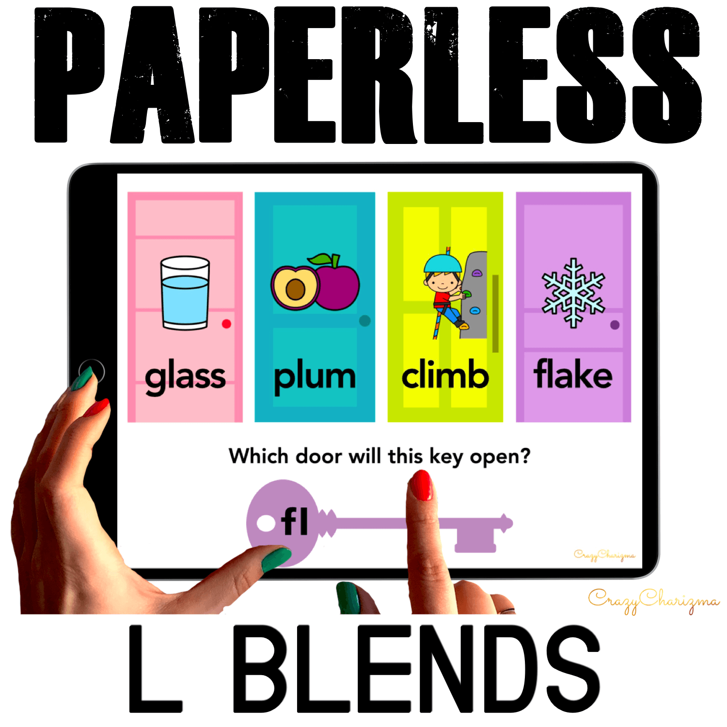 Need to practice beginning L BLENDS in a fun way? Check out these interactive slides for Google Classroom. Kids will read words on doors (images will help too) and drag the key with the blend to open the correct door.