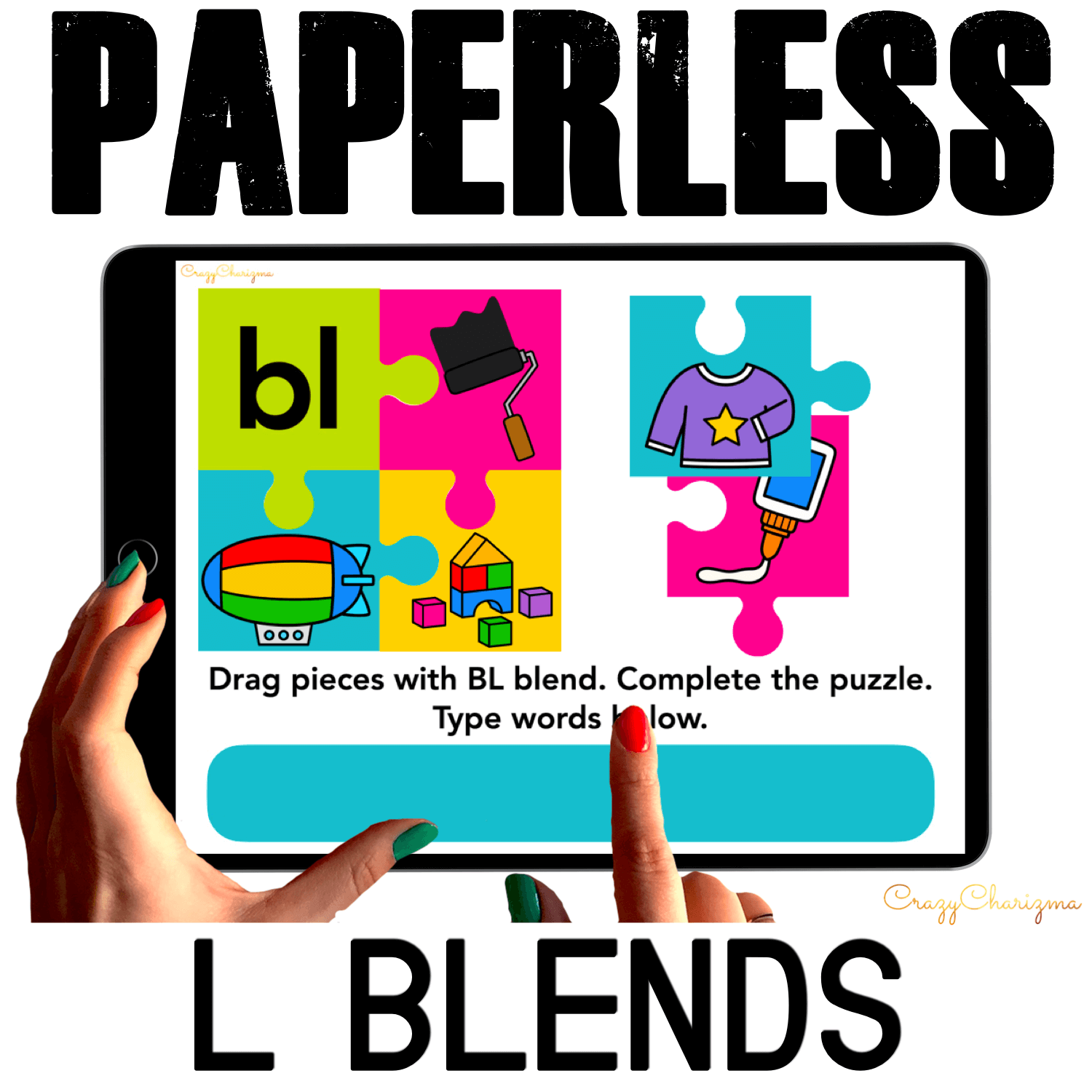 Need to practice beginning L BLENDS in a fun way? Check out these interactive puzzles for Google Classroom. Kids will match pieces of puzzles (images to the blend) and type the words.