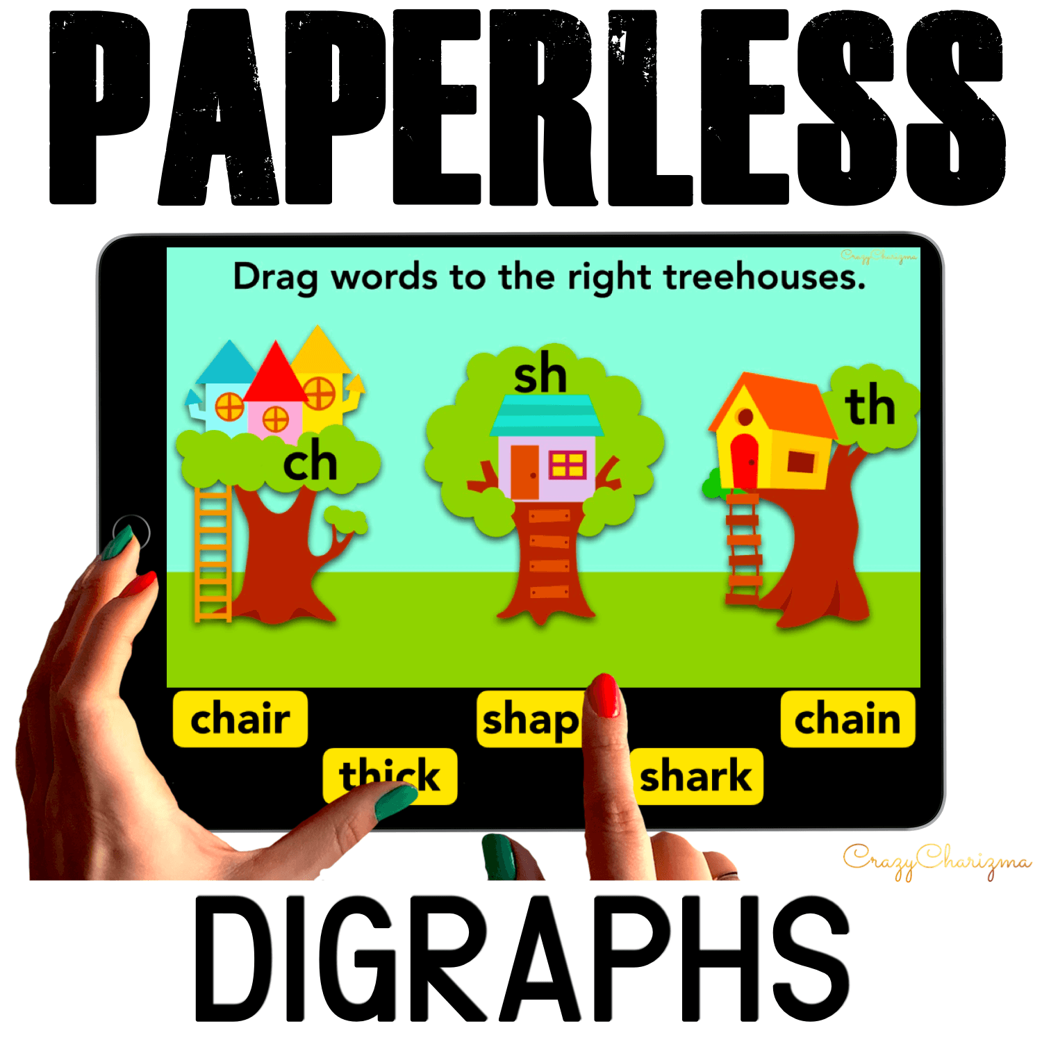 Need to practice beginning digraphs (CH, SH, TH, WH, PH, KN) and ending digraphs (CH, SH, TH) in a fun way? Check out these interactive slides for Google Classroom. Kids will drag words to the correct treehouses.