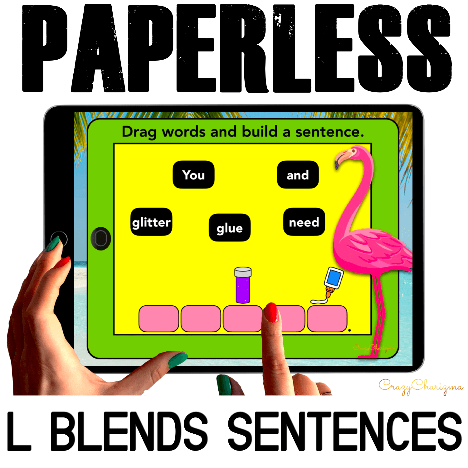 Need to practice beginning L BLENDS in sentences? Check out these interactive slides for Google Classroom. Kids will drag words and build sentences in the tropics!