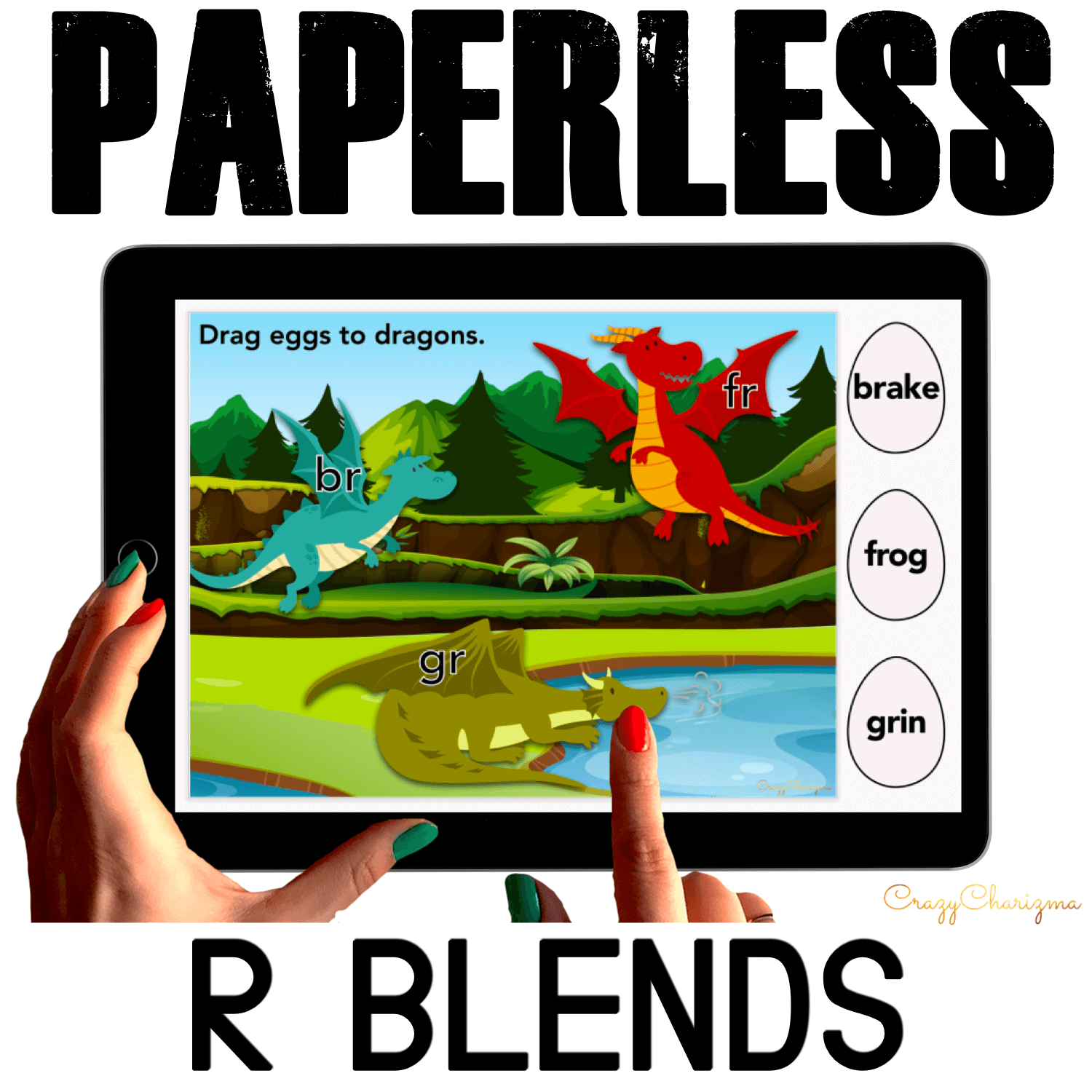 Need to practice beginning R BLENDS in a fun way? Check out these interactive activities for Google Classroom. Kids will drag words and match them with the corresponding blends (eggs and dragons theme).