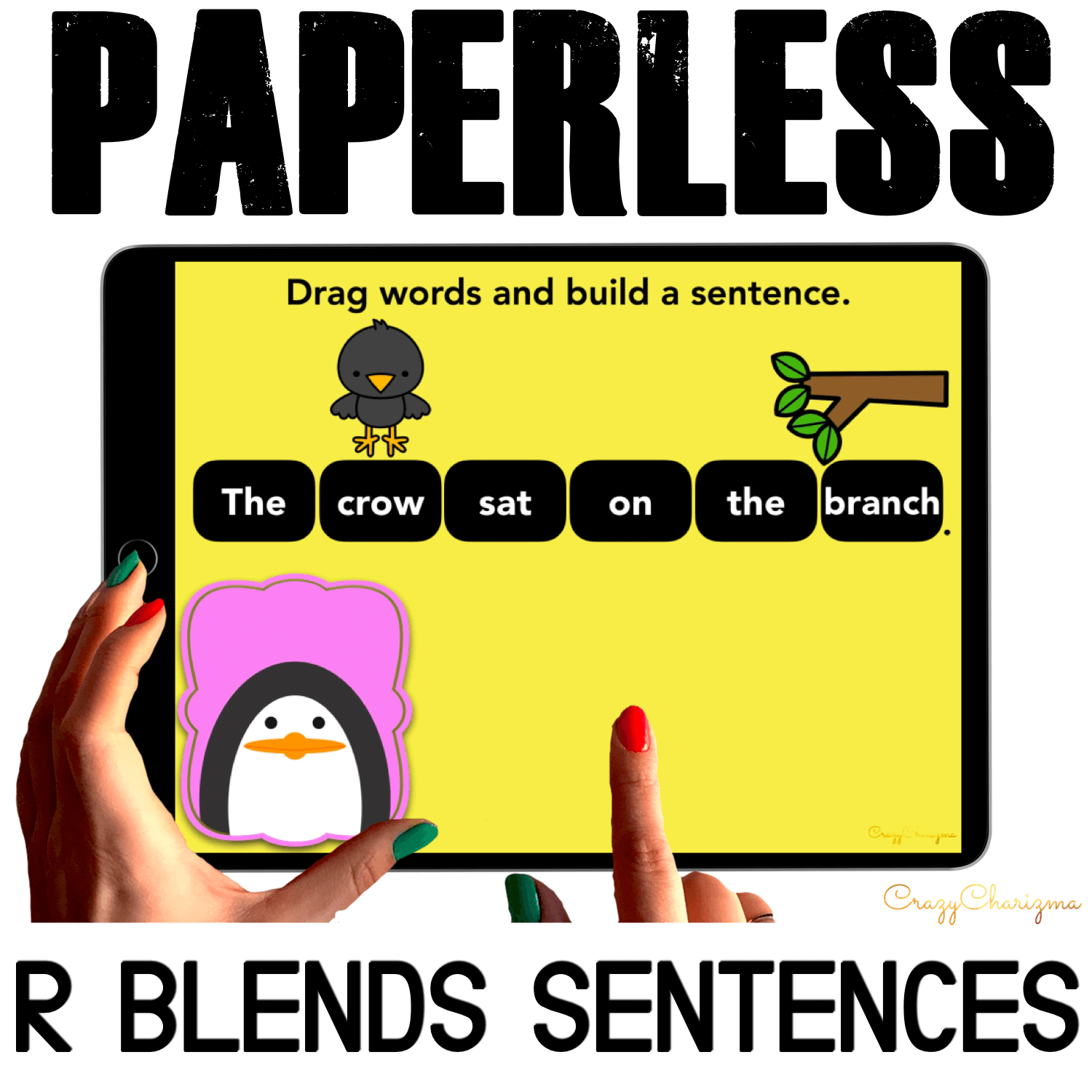 Need to practice beginning R BLENDS in sentences? Check out these interactive slides for Google Classroom. Kids will drag words and build sentences with animals!