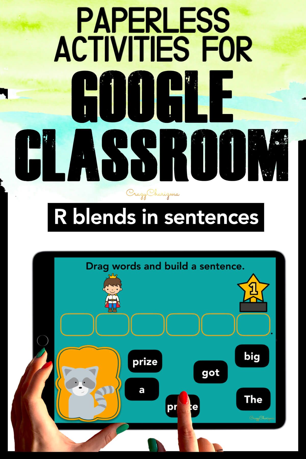 Need to practice beginning R BLENDS in sentences? Check out these interactive slides for Google Classroom. Kids will drag words and build sentences with animals!