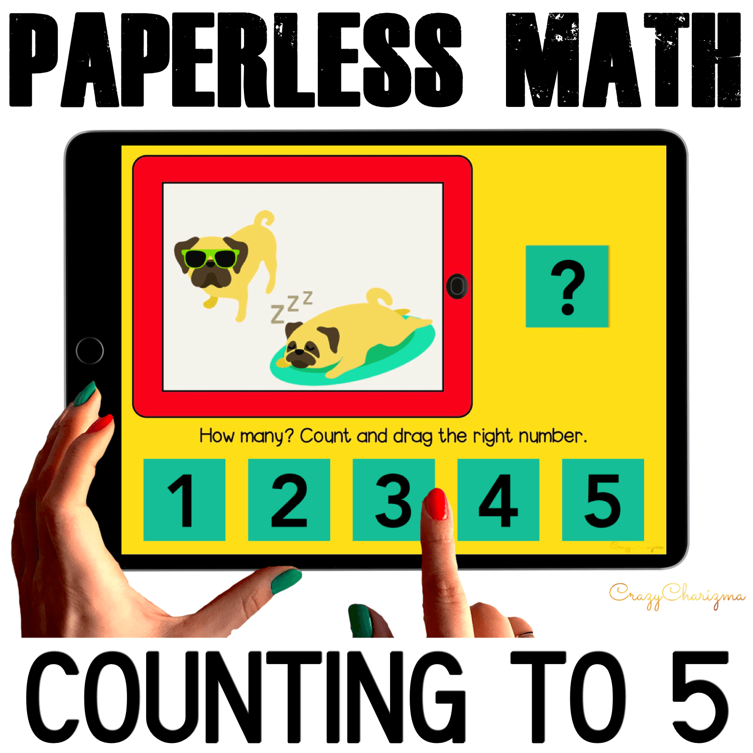 Counting to 5 Activities for Kindergarten Google Classroom