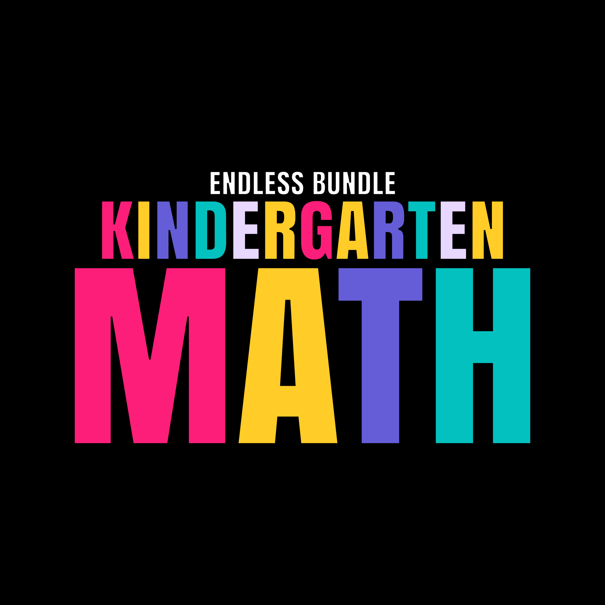 Kindergarten Math Centers and Worksheets Math Curriculum ENDLESS BUNDLE