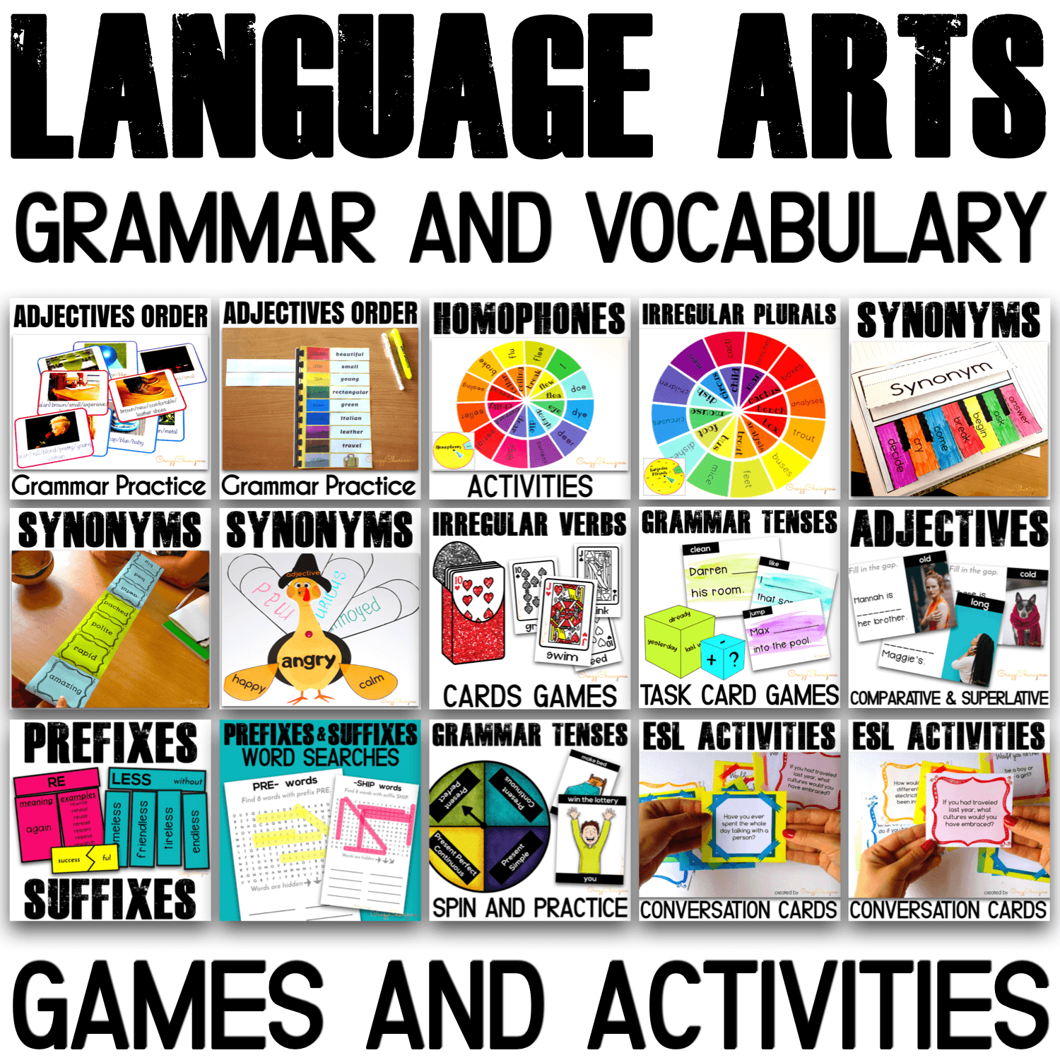 Language Games Grammar Vocabulary Writing Practice