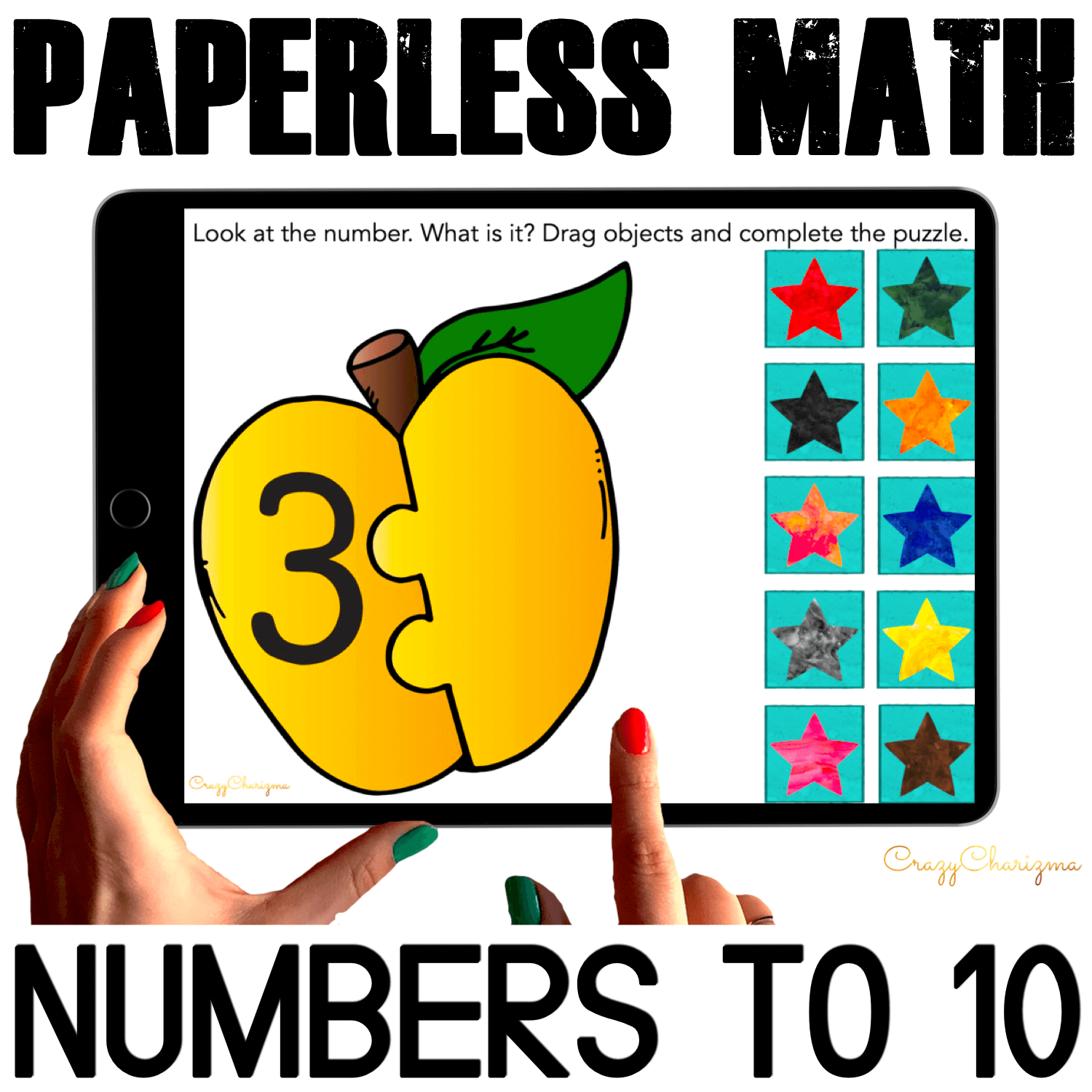 Numbers to 10 Math Centers Google Classroom