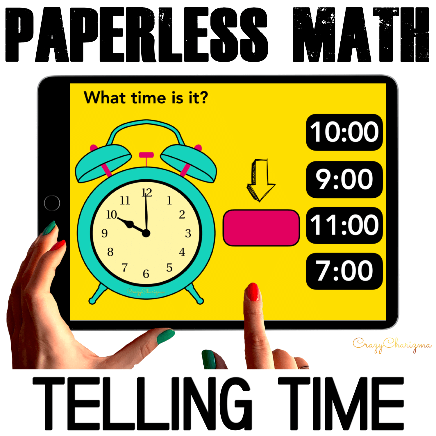 Need for kids to practice telling time? Use this math center and practice telling time to the hour and half-hour! Perfect to use for centers, assessment, independent practice, early finishers, homework, group work, as well as during distance learning or hybrid.