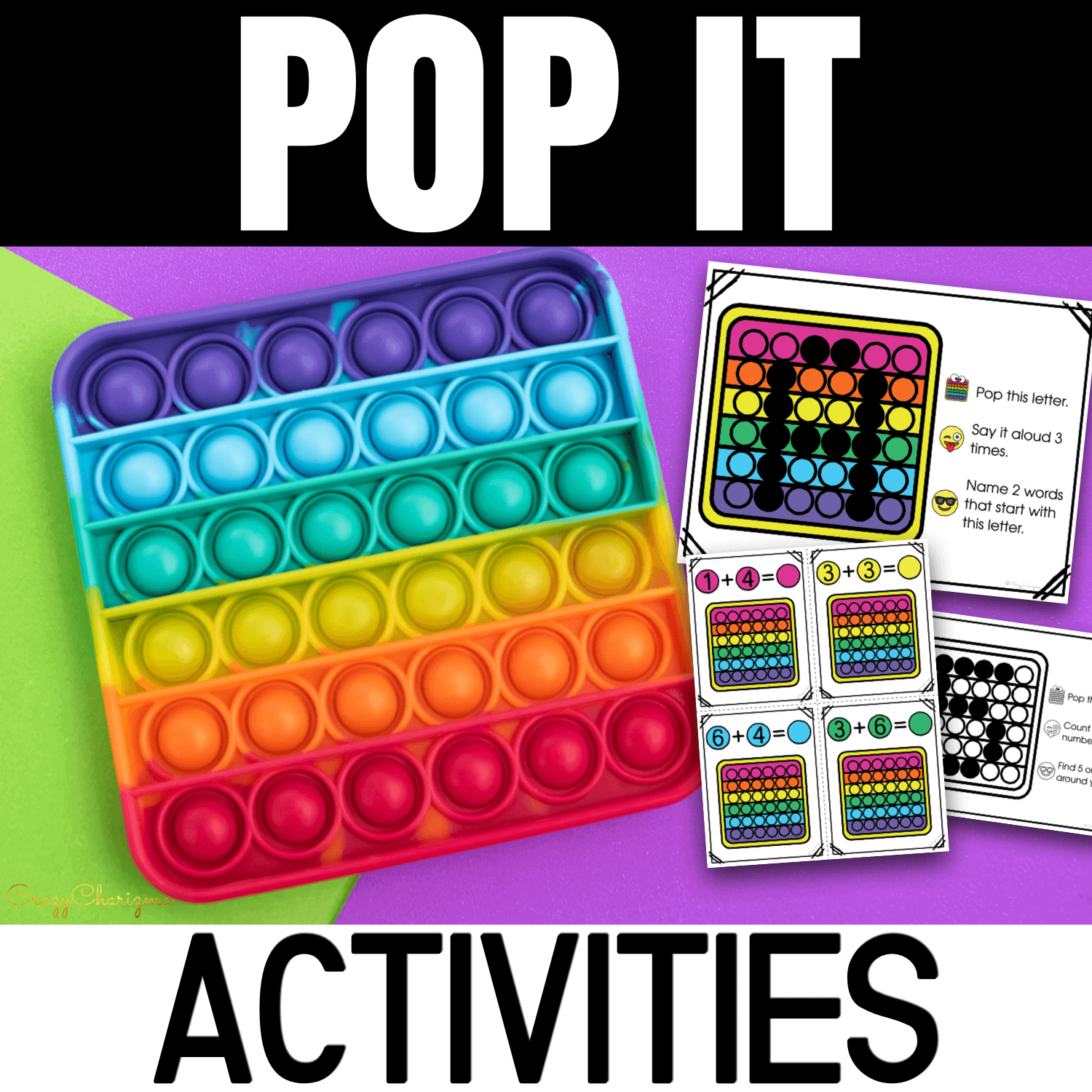 Looking for hands-on and kinesthetic pop it activities to practice and review academic topics (alphabet, numbers, shapes, word work)? Perfect for morning work, early finishers, small group, table time, arrival activity, review, or a center activity.