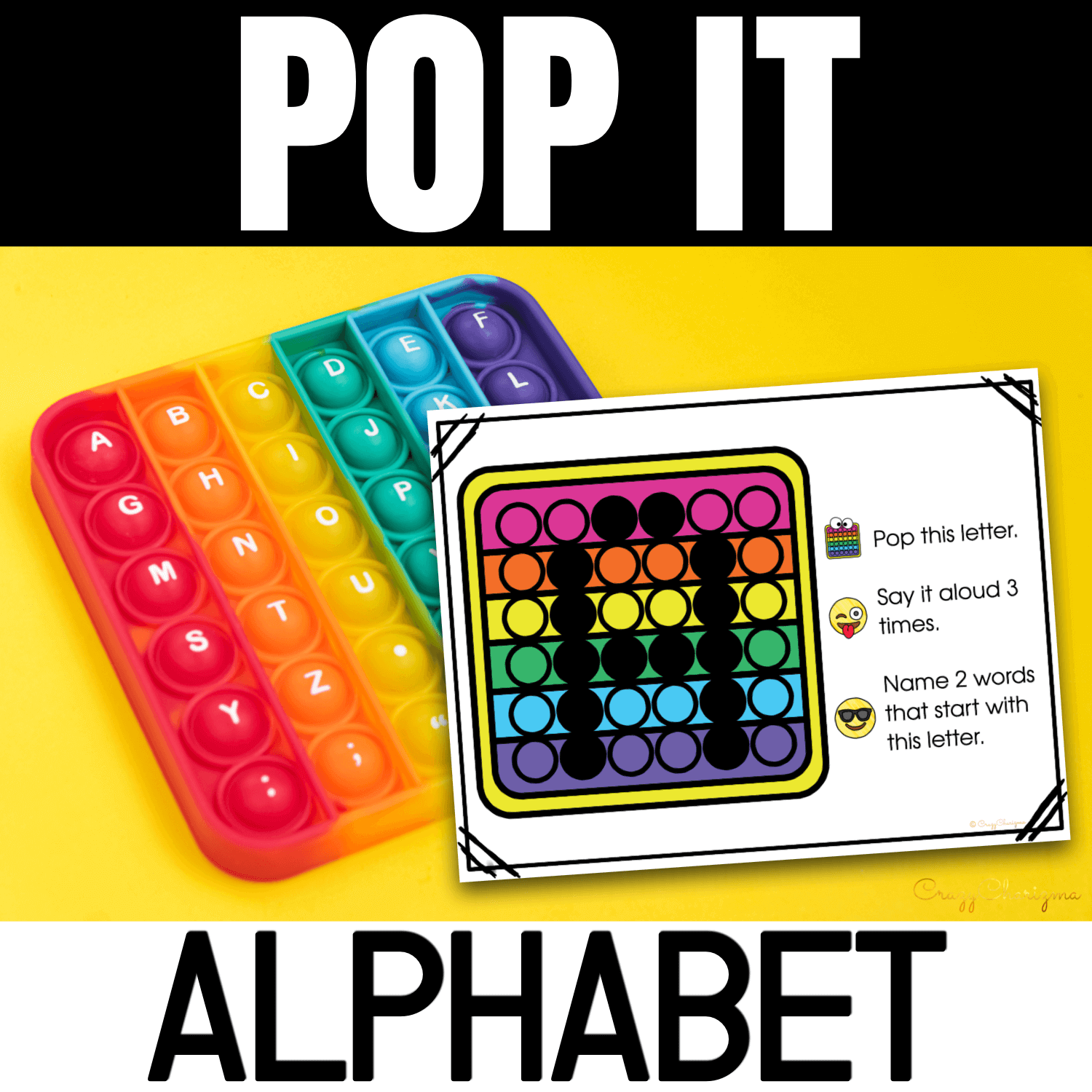 Pop It Activities Alphabet