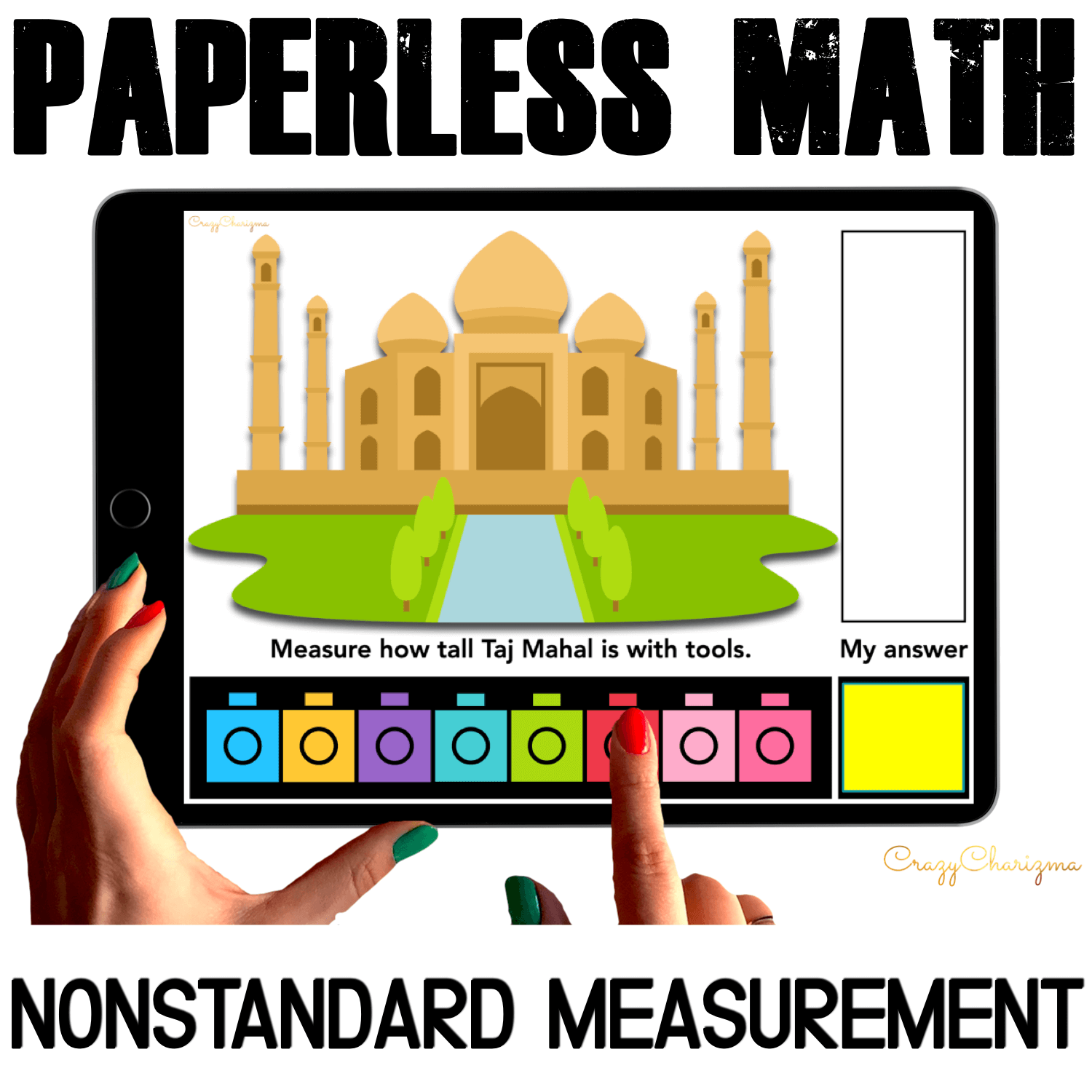 Nonstandard Measurement Height for Google Classroom