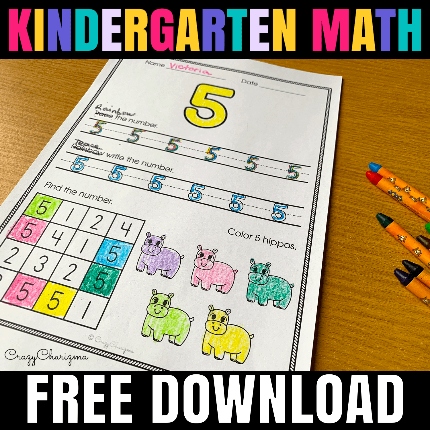 Math Curriculum for Kindergarten Free sample