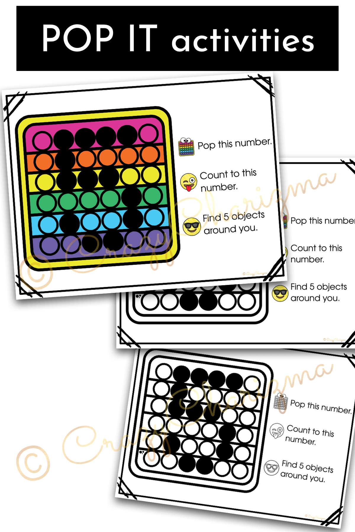 Looking for engaging pop it activities to practice number recognition? Have fun with pop its! Perfect for morning work, small group, early finishers, table time, arrival activity, review, or a center activity.