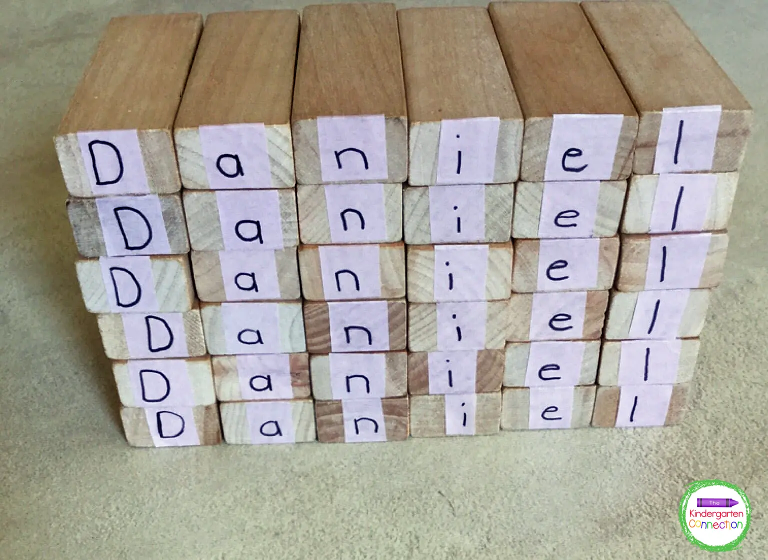 Name Towers Sight Word Activity