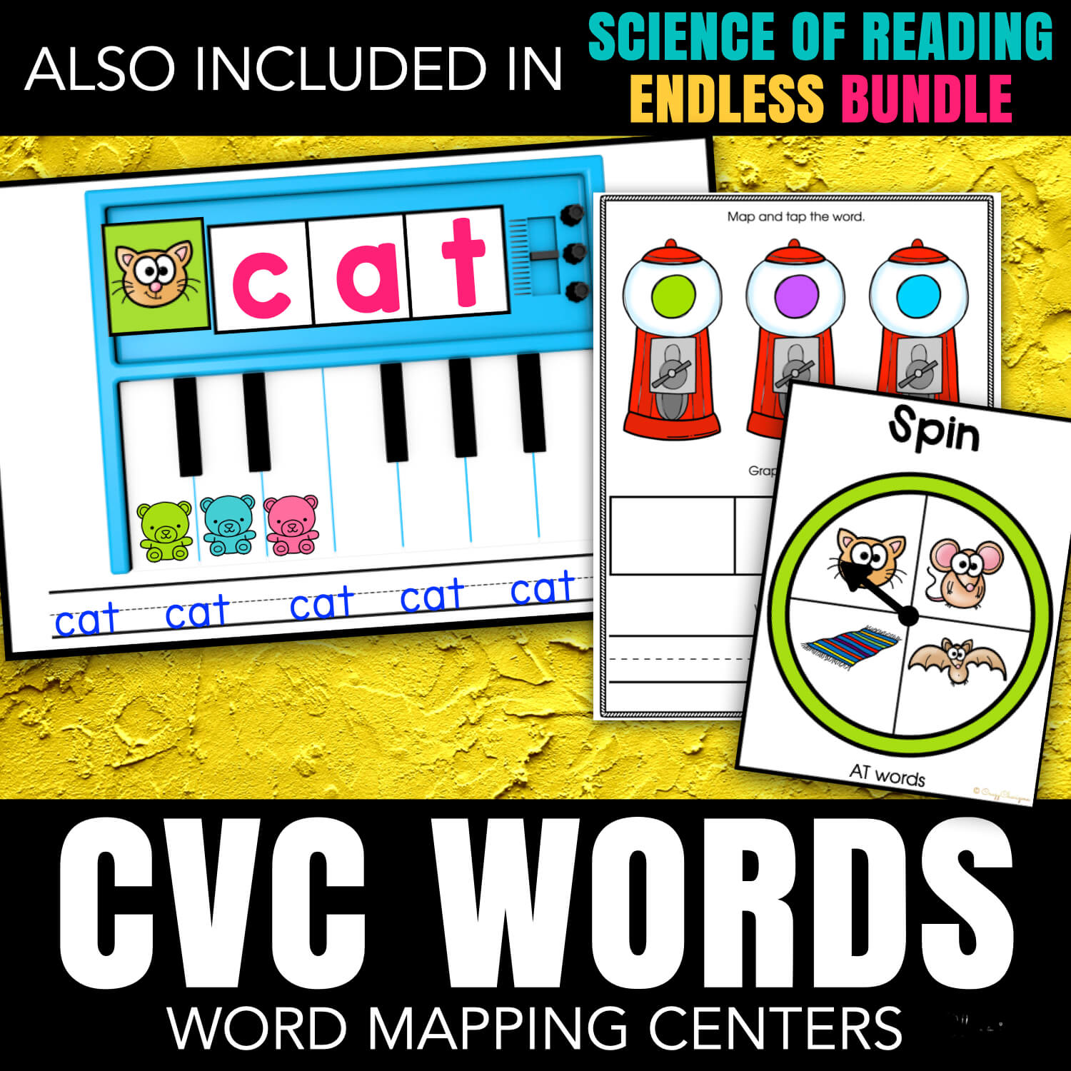 CVC Words Word Mapping Science of Reading Aligned