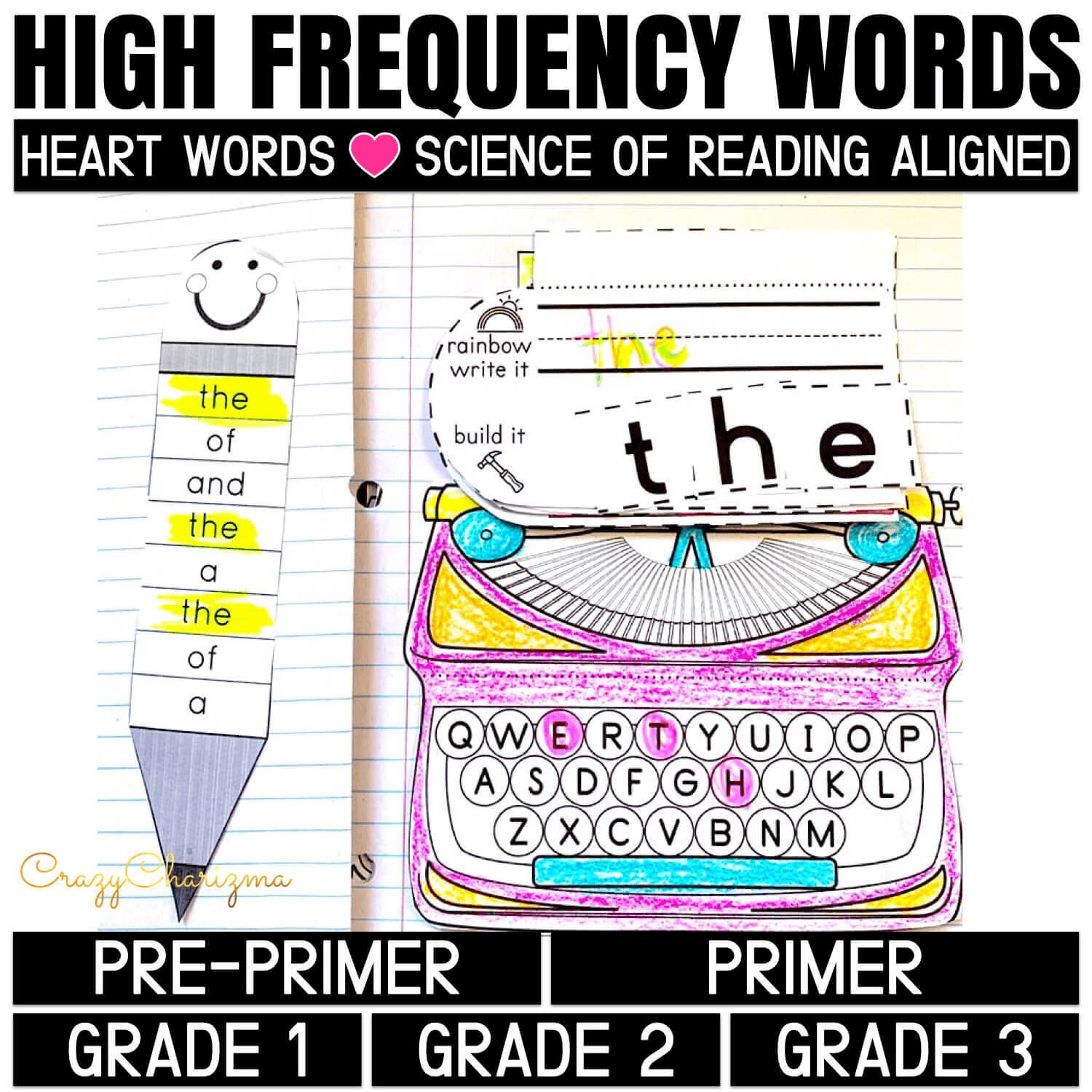 Science of Reading Heart Words Orphographic Mapping