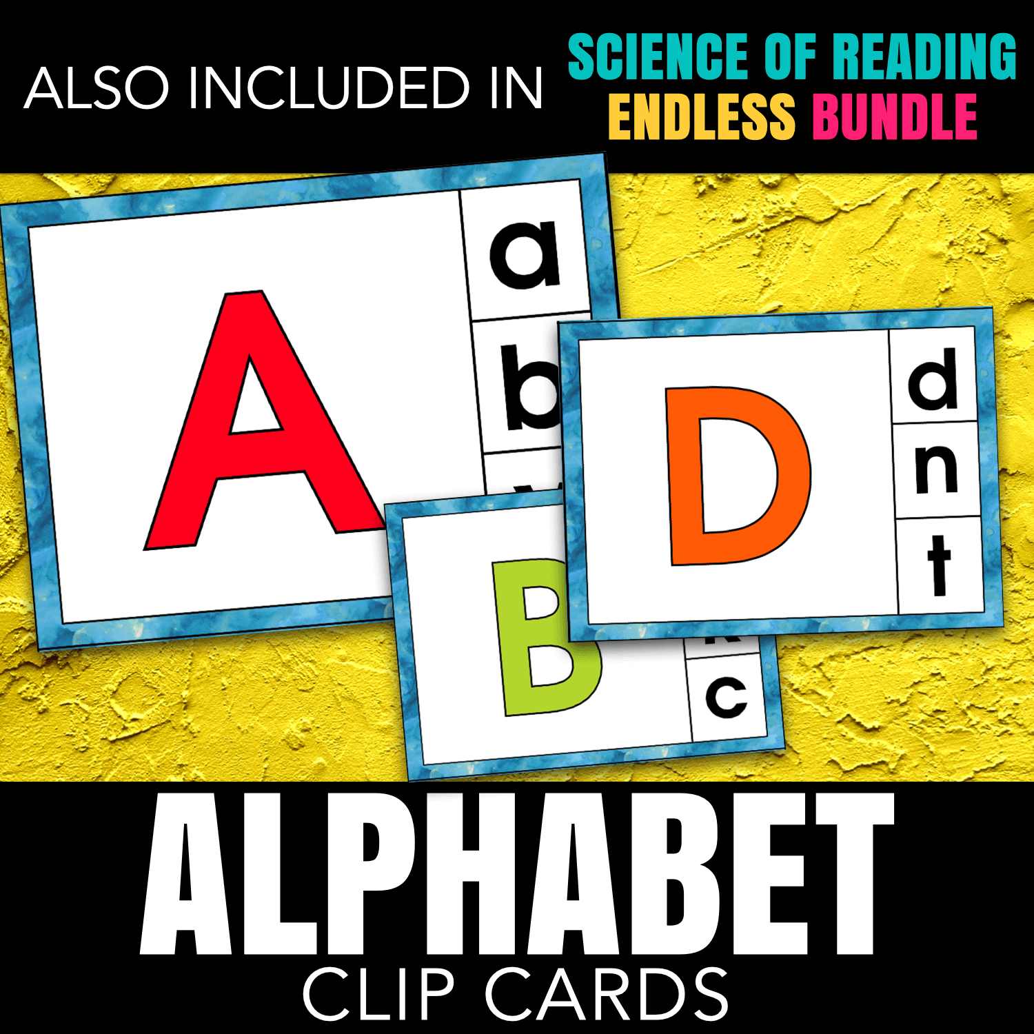 Alphabet Cards Upper and Lowercase Matching