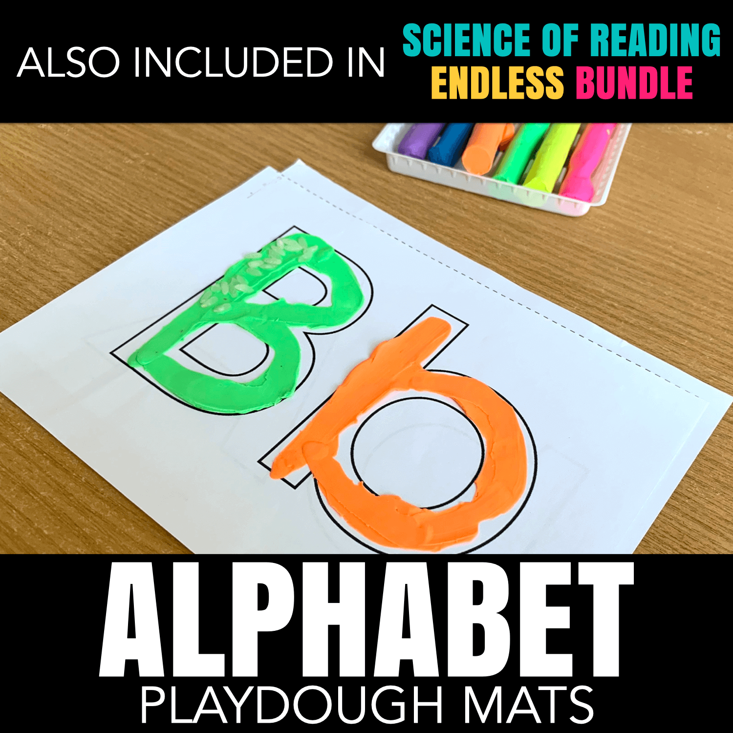 Alphabet Playdough Mats Letter Formation and Recognition