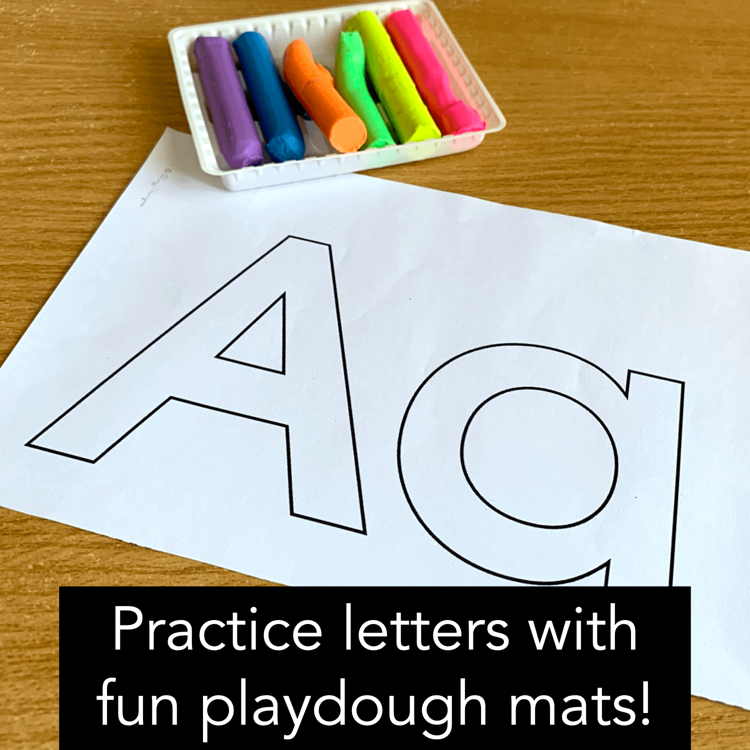 Alphabet Playdough Mats Letter Formation and Recognition