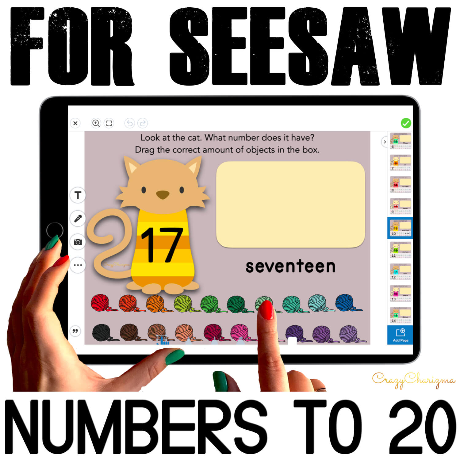 Seesaw Math Teen Numbers