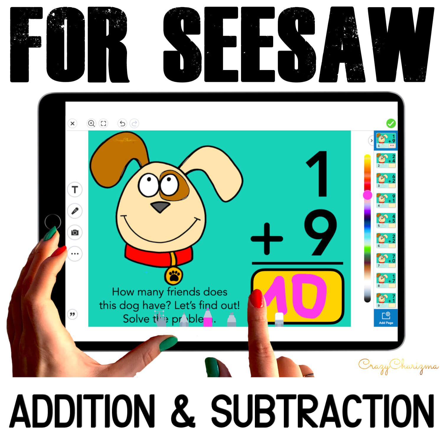 Seesaw Math Dogs