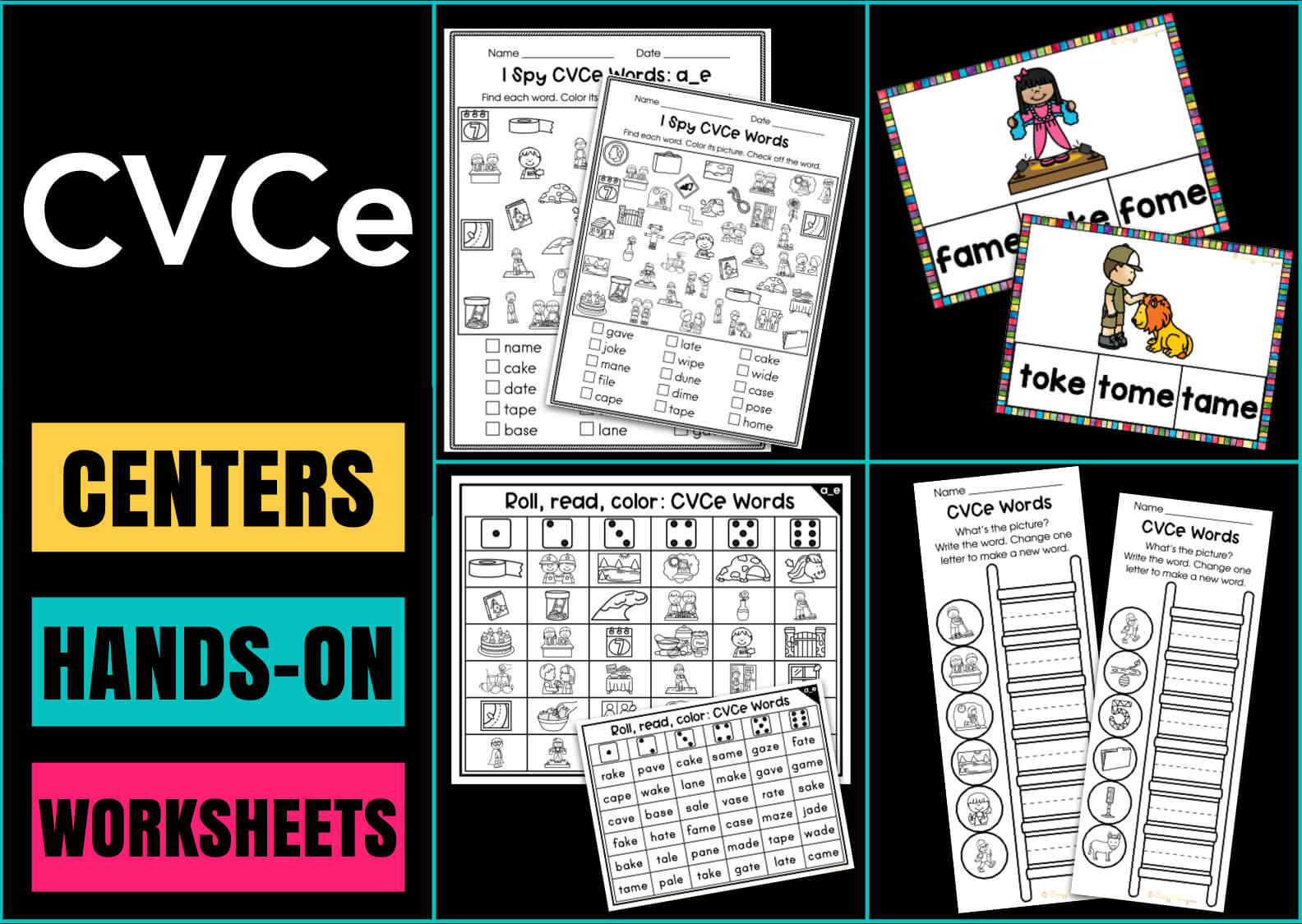 CVCE WORDS activities