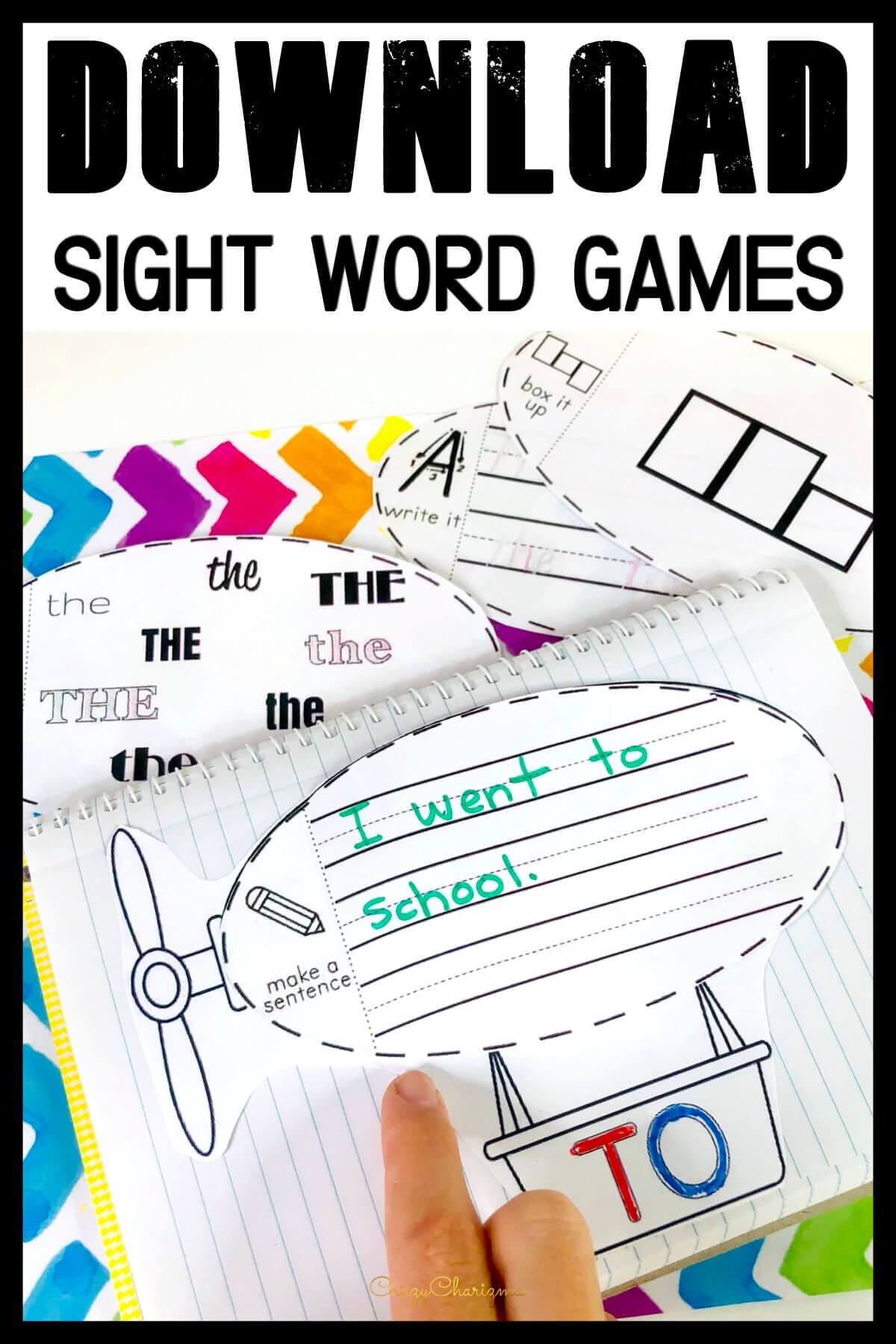 Free Sight Word Games For Kindergarten