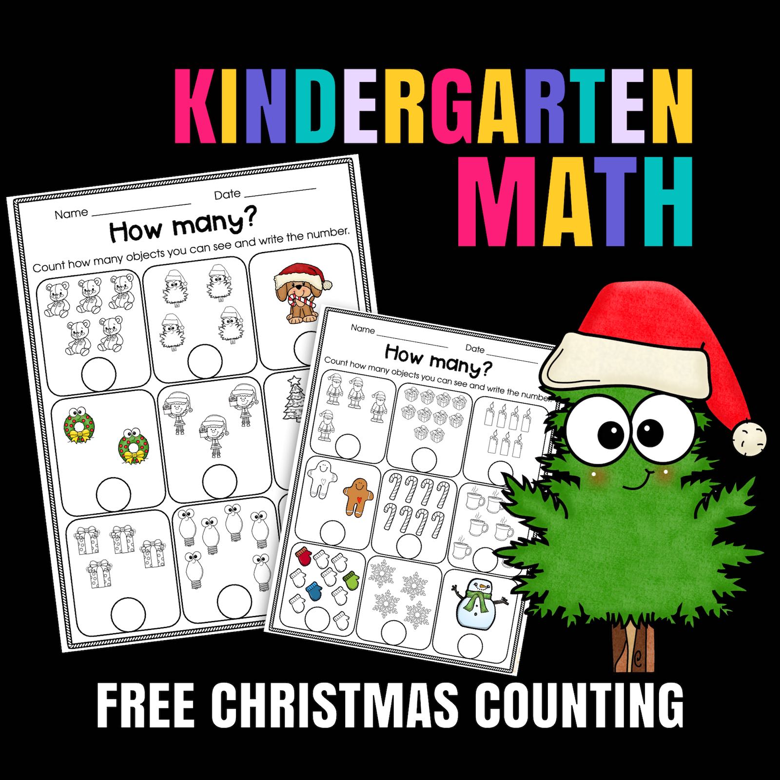 Christmas Number Activities for Preschoolers Printable