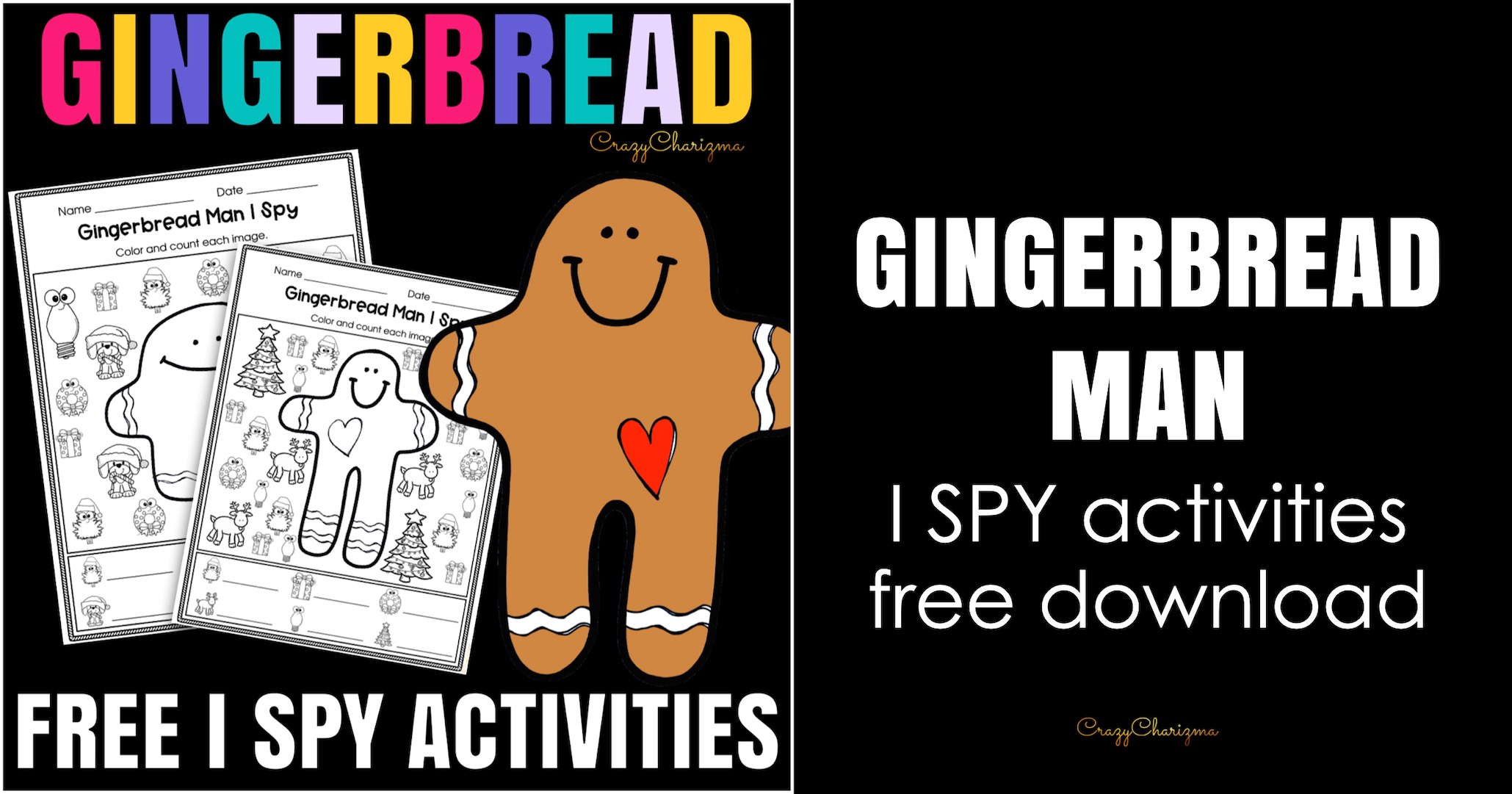 Gingerbread Man Printable Activity I Spy Fun