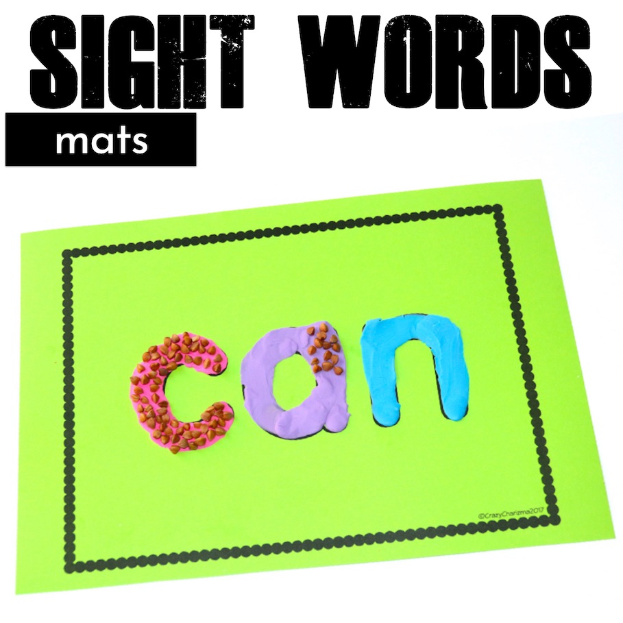 Free sight word mats