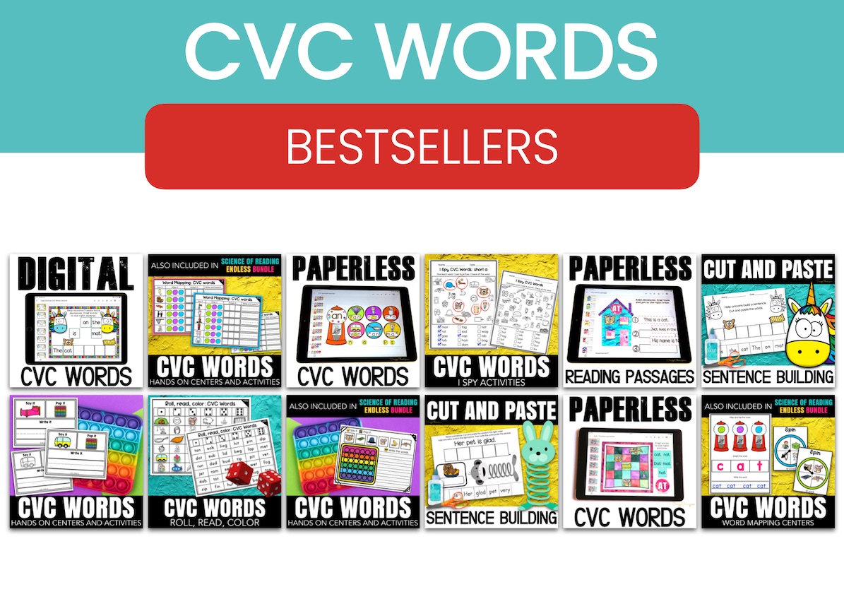 CVC WORDS Bestsellers preview