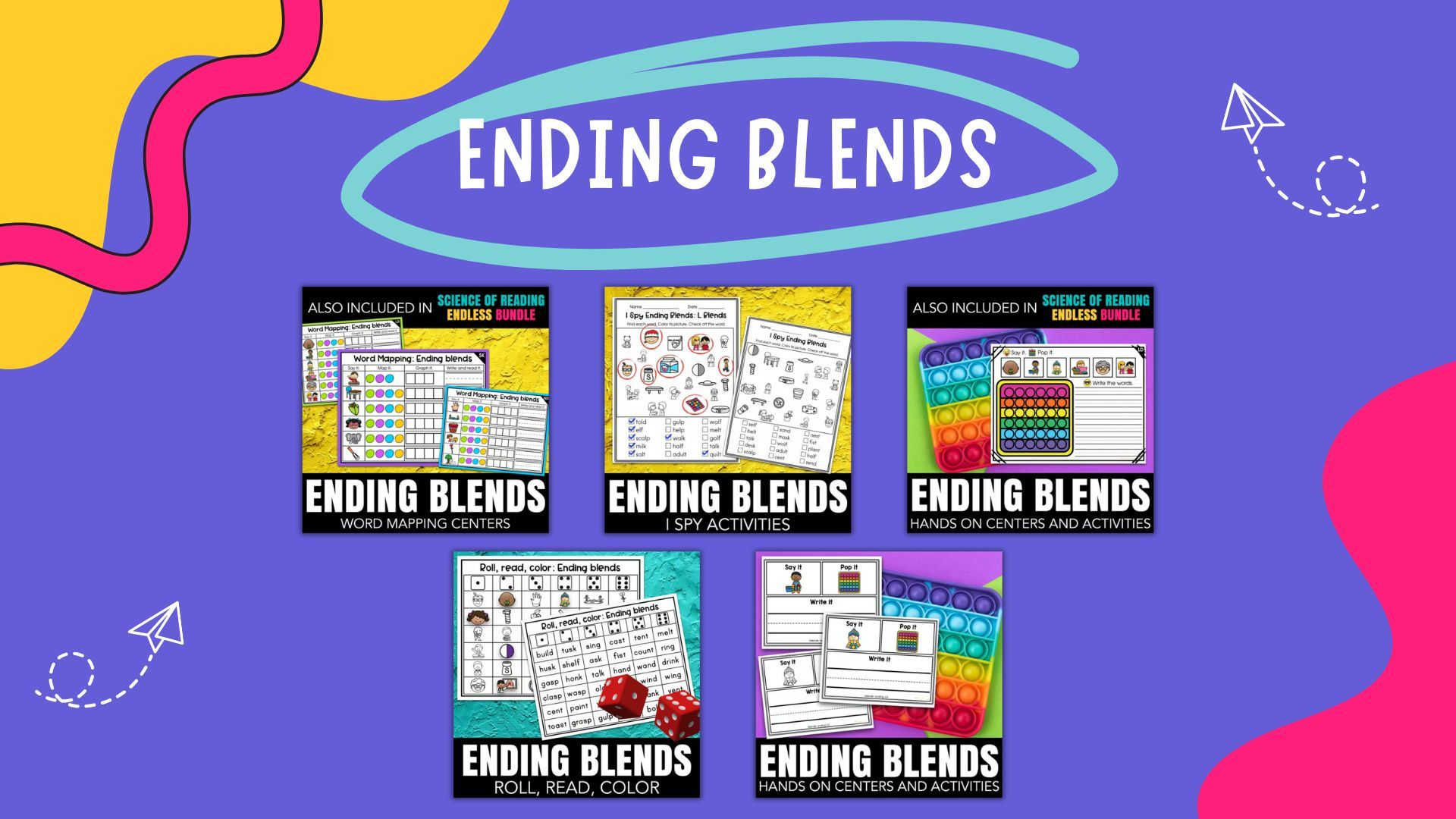 THE PHONICS ENDLESS BUNDLE: Ending blends