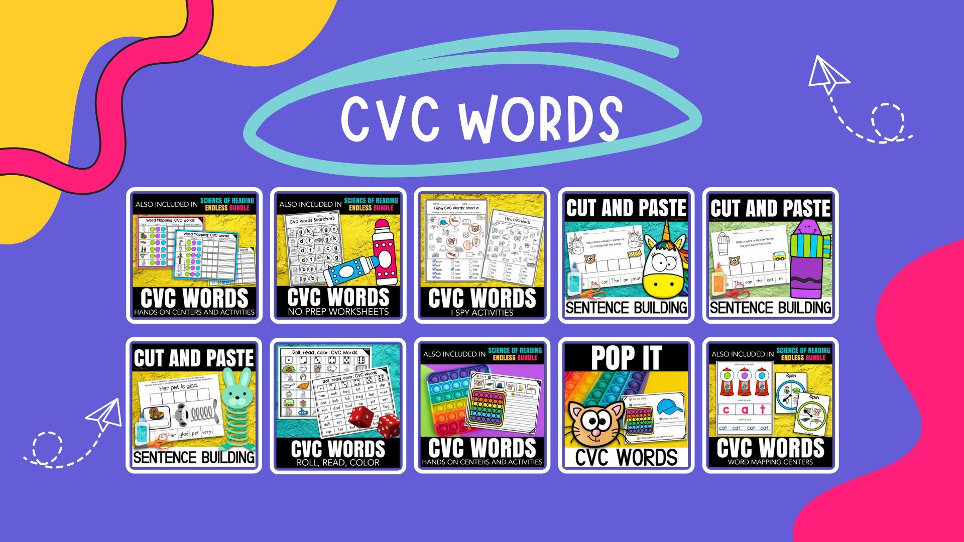 THE PHONICS ENDLESS BUNDLE: CVC words