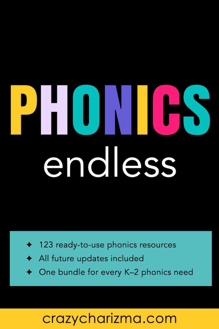 Get 123 ready-to-use phonics resources plus all future updates in one organized bundle. Covers key K–2 skills including CVC words, long vowels, blends, digraphs, r-controlled vowels, word families, and more. Designed for Science of Reading aligned instruction and easy classroom use.